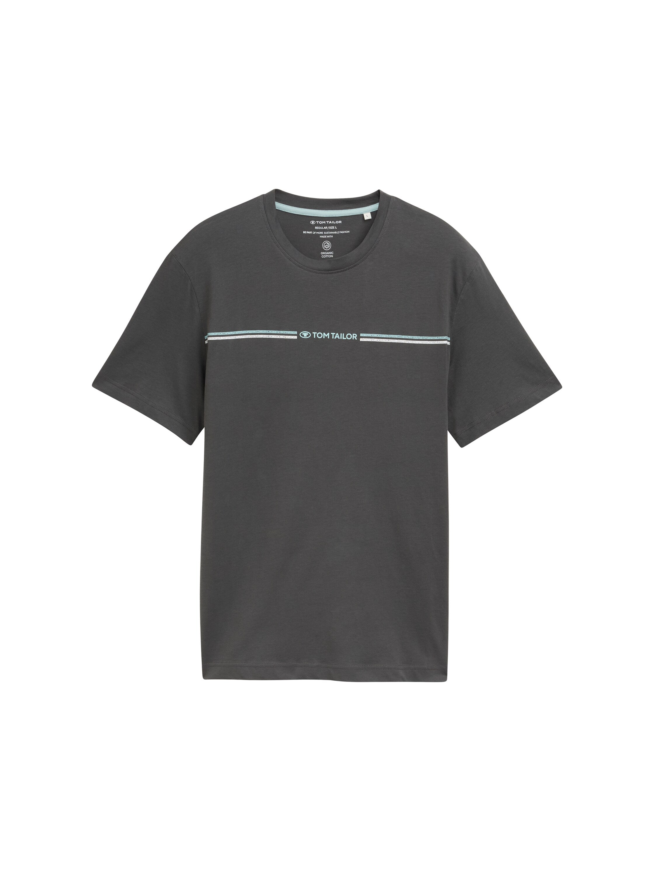 Tom Tailor Denim T-Shirt Herren Print Regular Fit