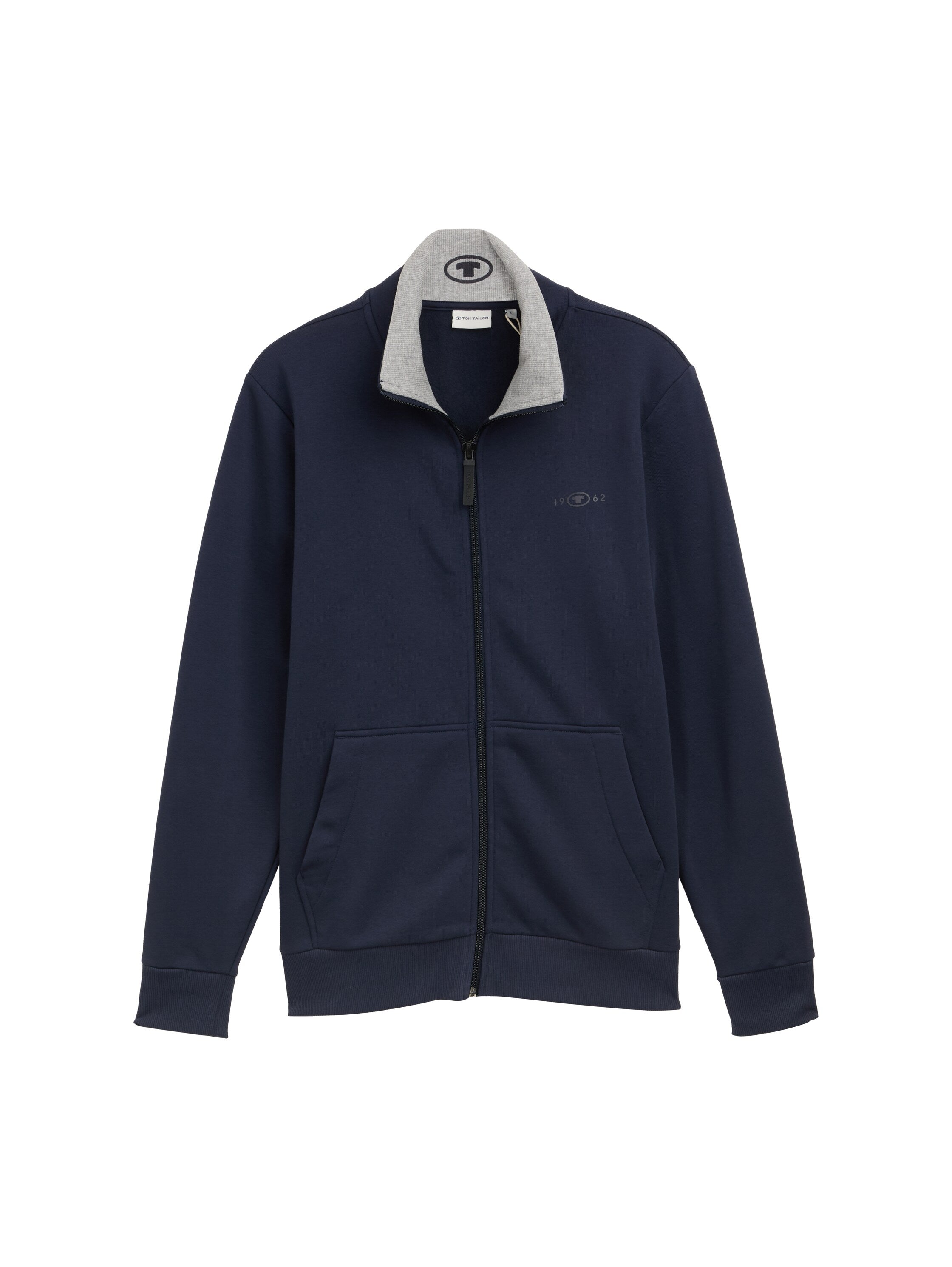 Tom Tailor Denim Sweatjacke für Erwachsene Männer mit Logo-Print
