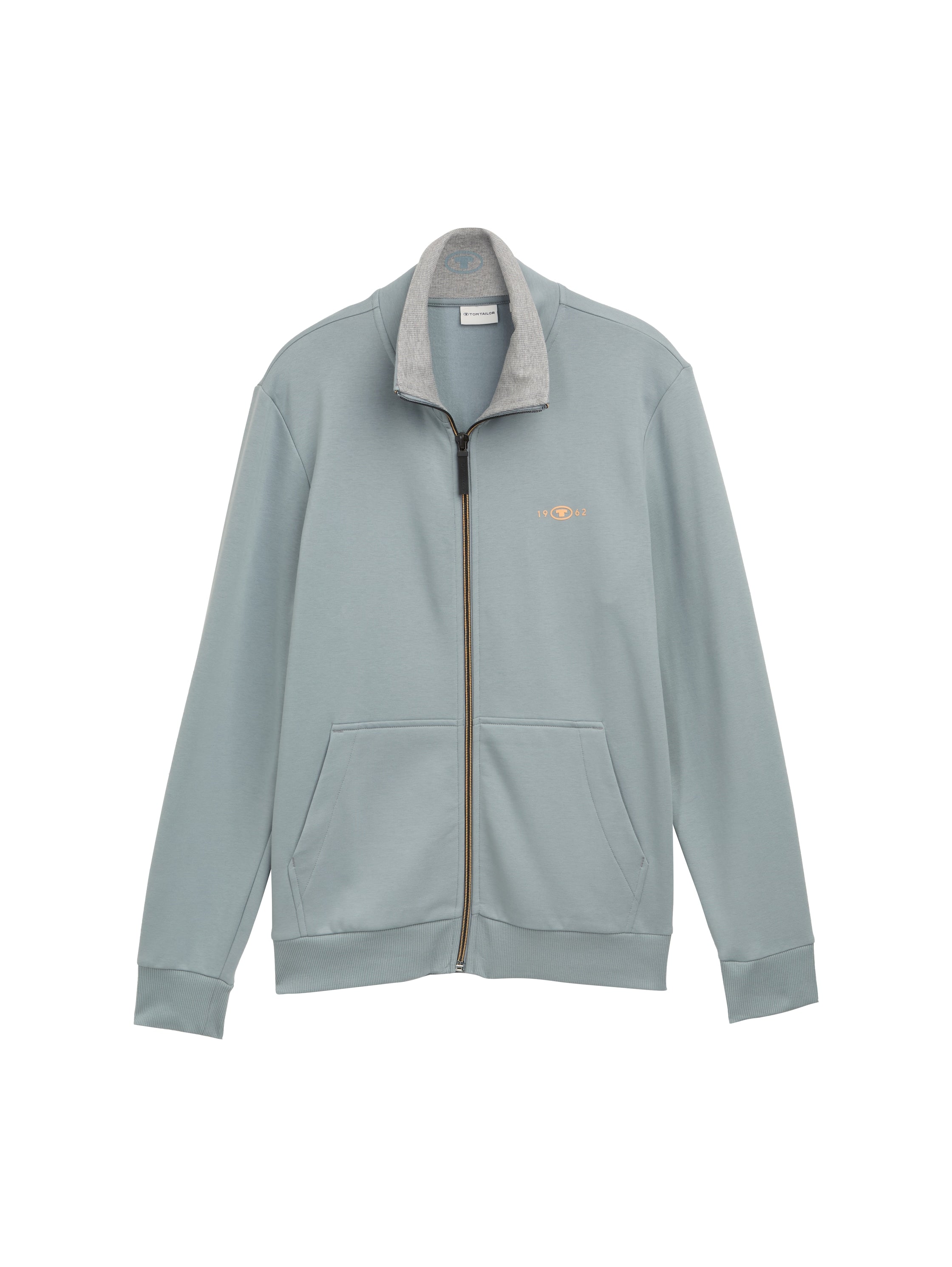 Tom Tailor Denim Sweatjacke für Erwachsene Männer mit Logo-Print
