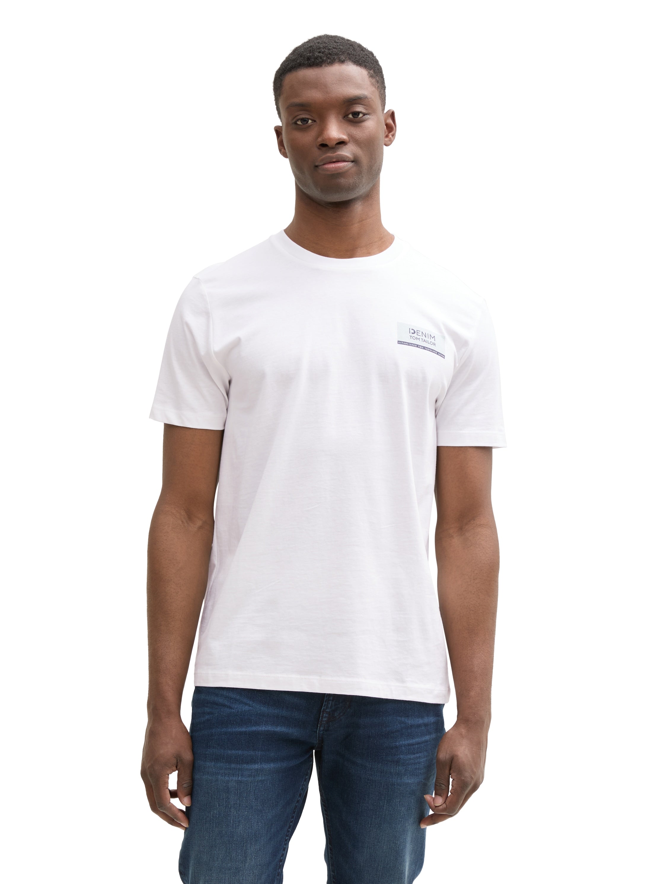 Tom Tailor Denim T-Shirt Basic Fit Herren Logo Print