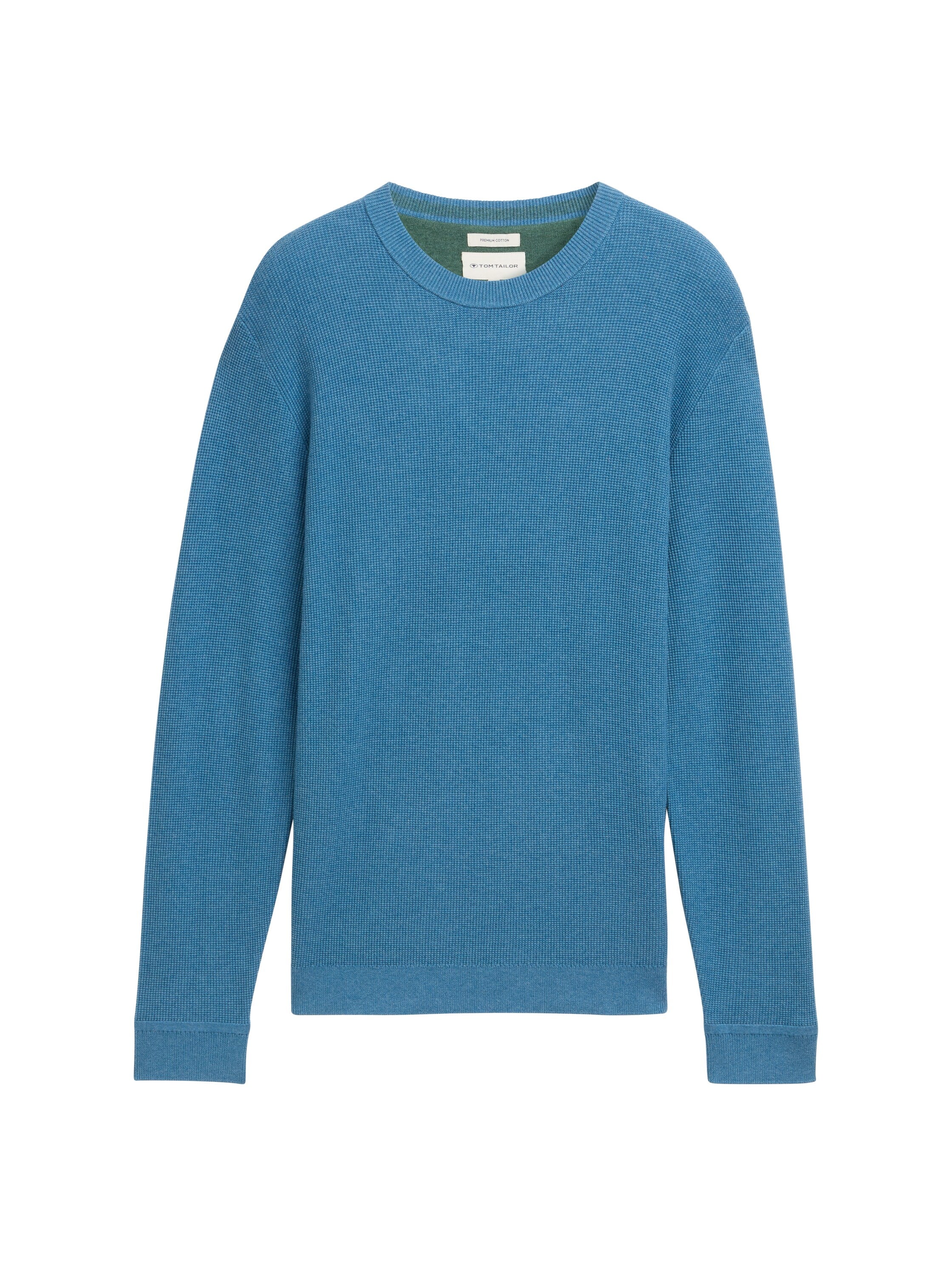 Tom Tailor Den Herren Pullover Logo-Badge Baumwolle Regular Fit