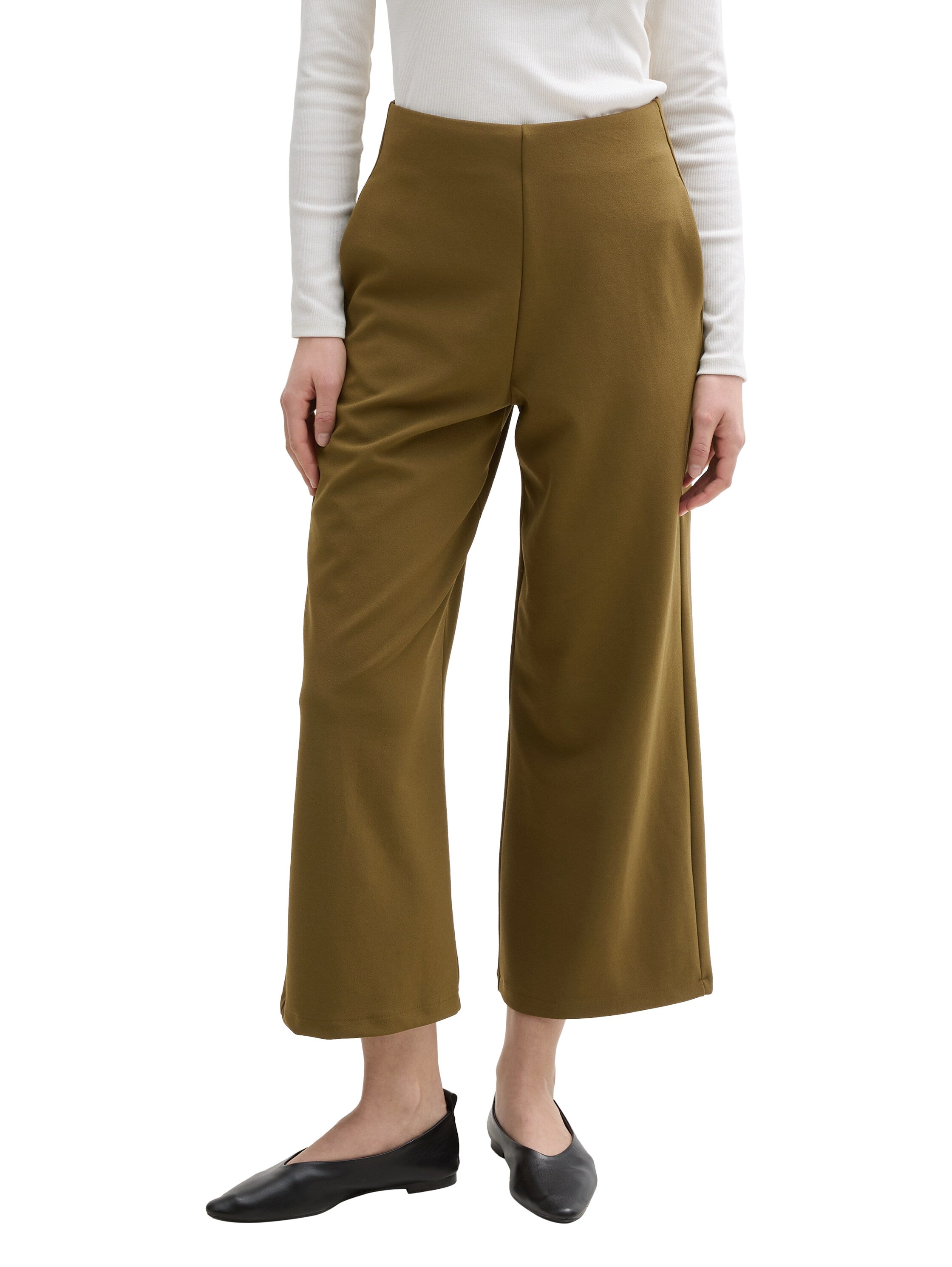 Tom Tailor Denim Damen Culotte Hose mit elastischem Bund