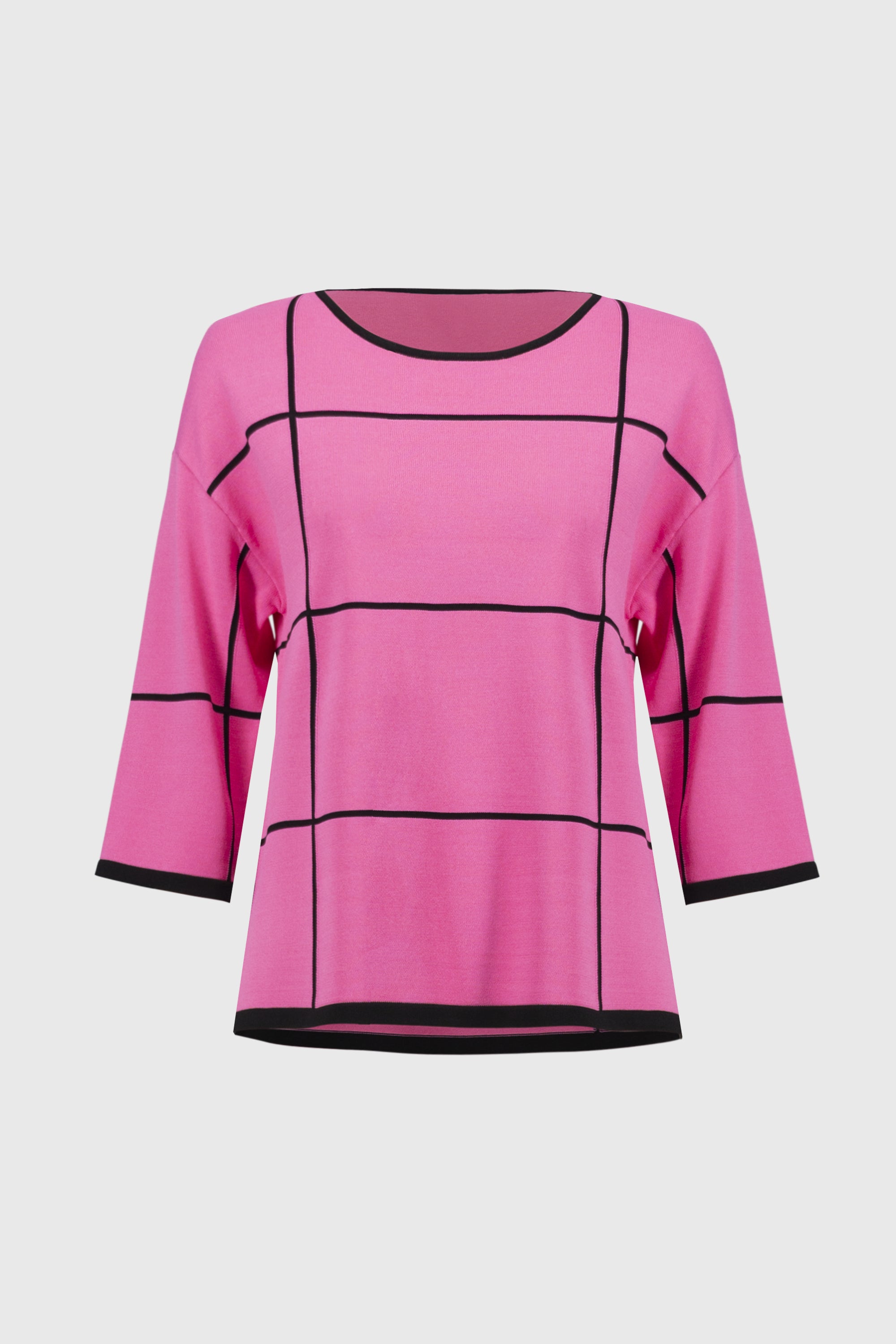 Moderner Damen Pullover Rundhalsausschnitt Dreiviertelärmel