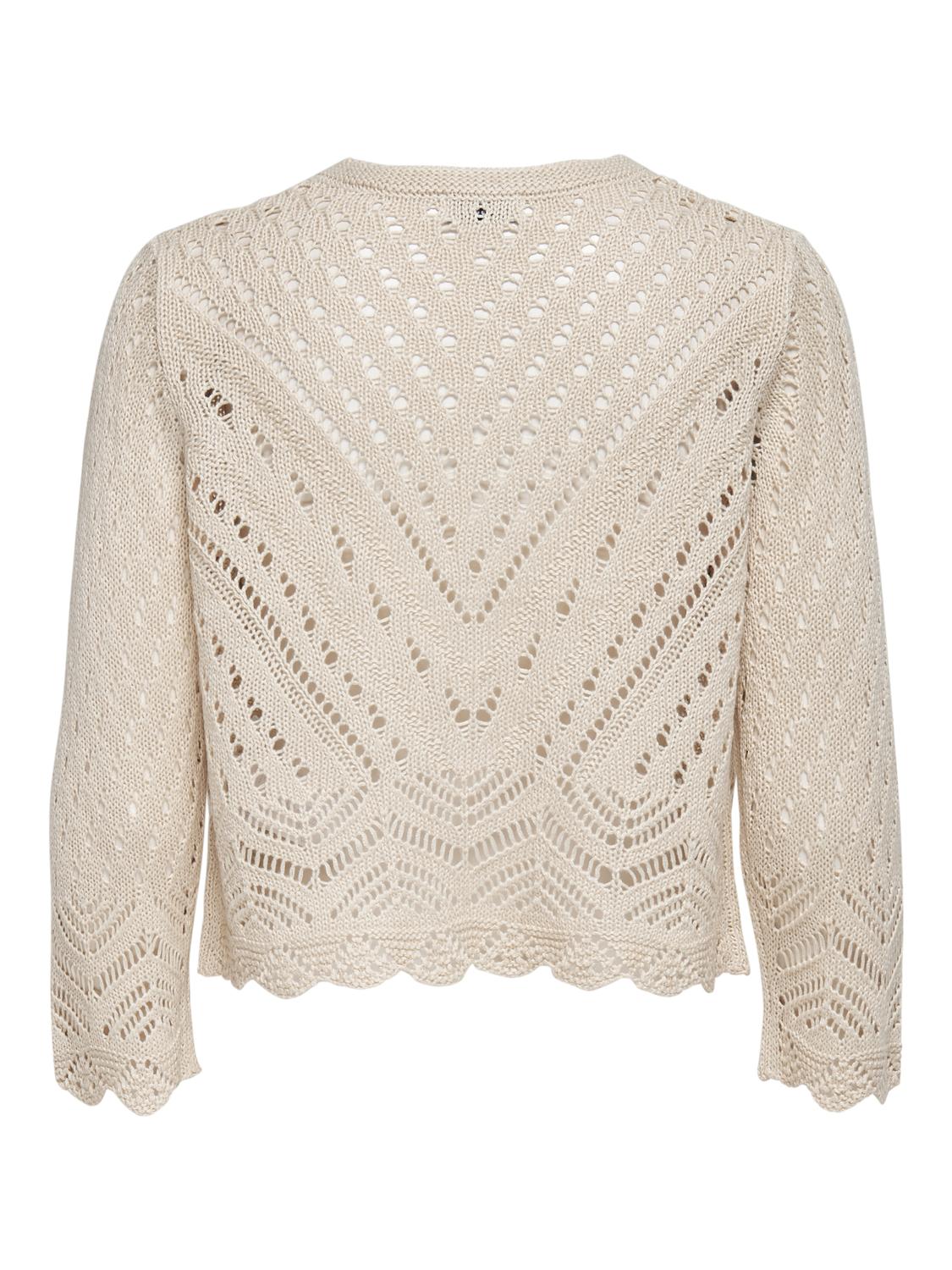 JDY Strickjacke Damen in Hellgrau