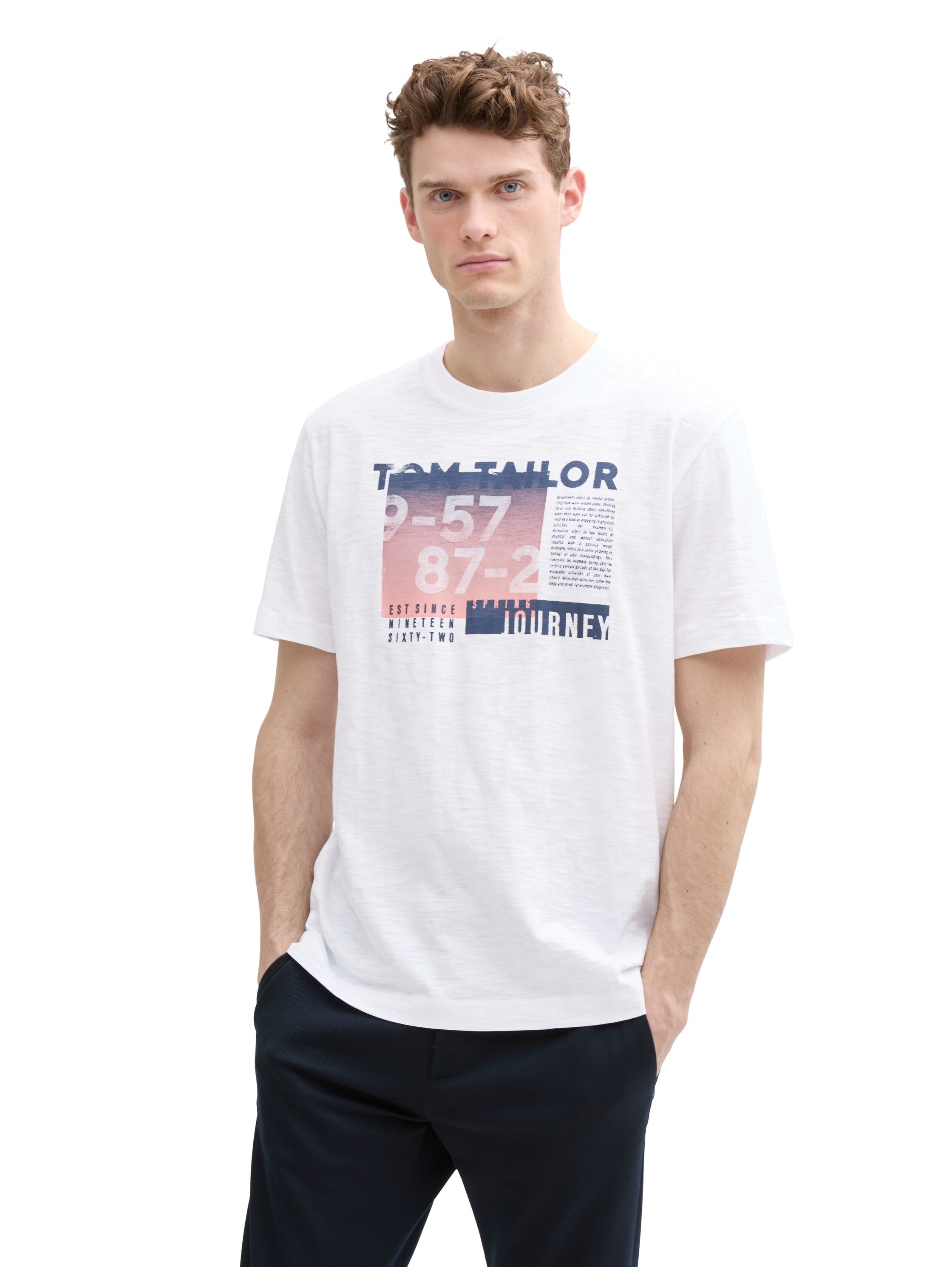 Tom Tailor Denim T-Shirt Erwachsene Männlich mit verschiedenen Print-Varianten