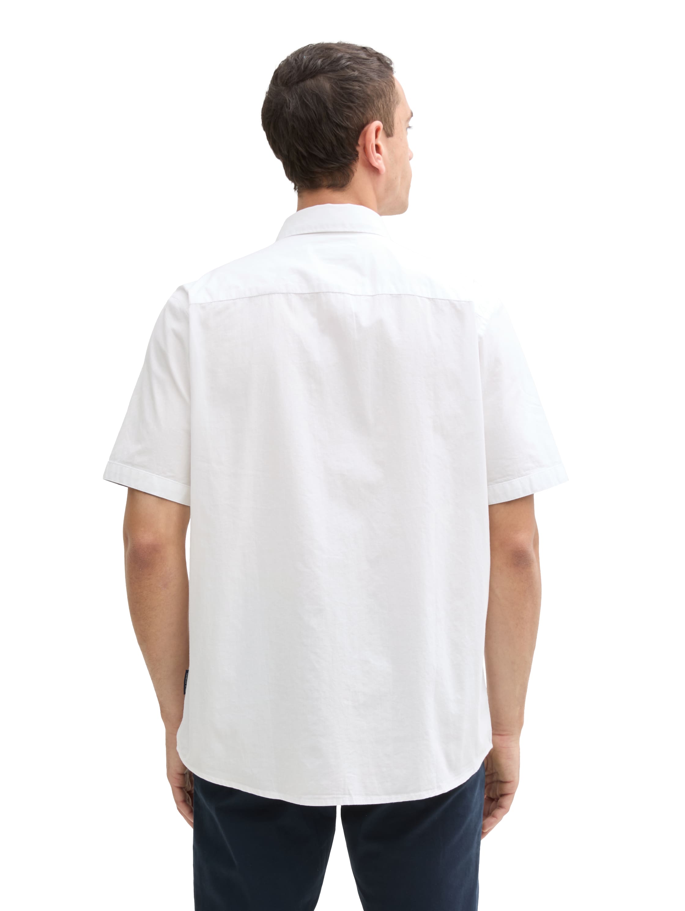 Tom Tailor Denim Popeline Hemd Erwachsene Kurzarm