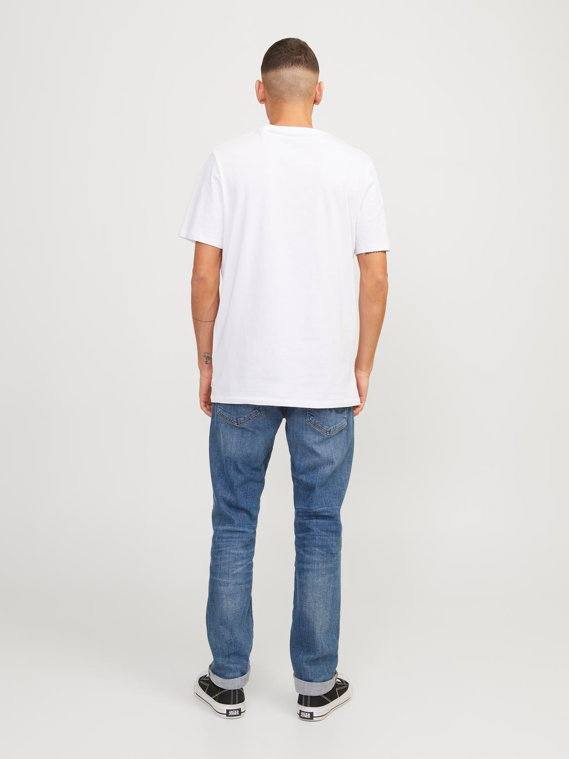 Bestseller Slim Straight Fit Jeans Herren Dunkelblau