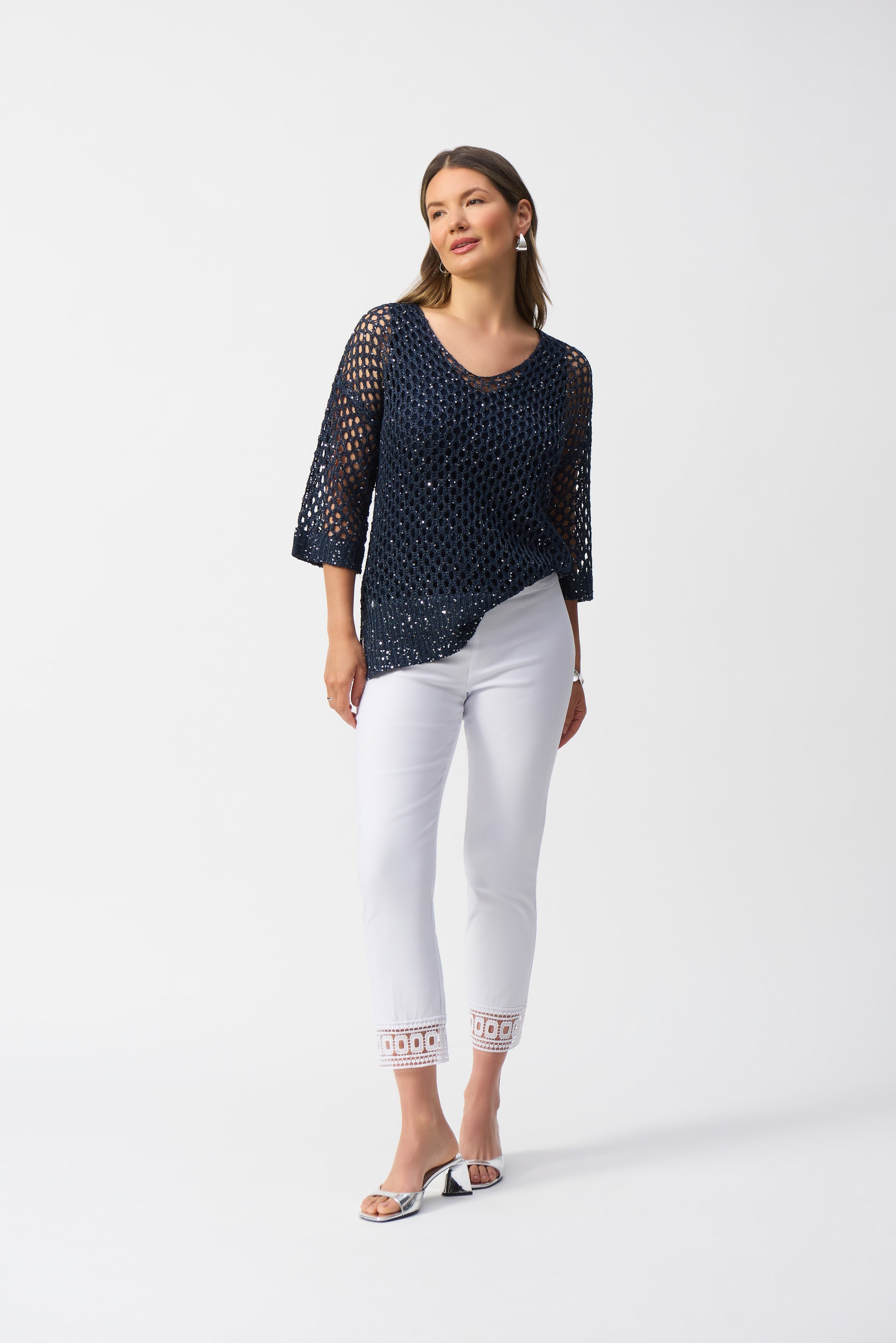 Schlupfhose aus Millennium-Stretch mit verkürztem Saum
