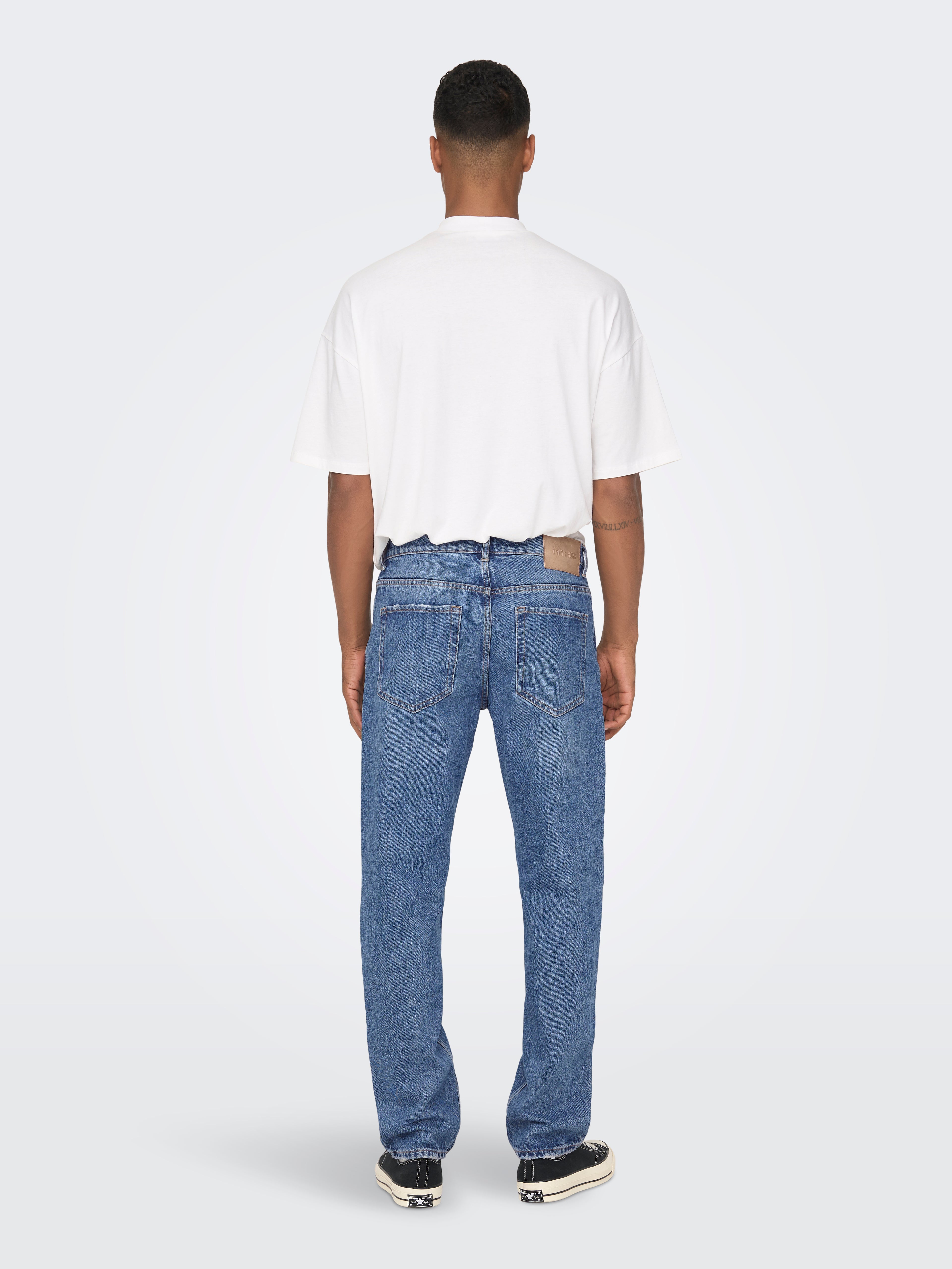 EDGE Regular Fit Jeans Herren Klassisch Bequem