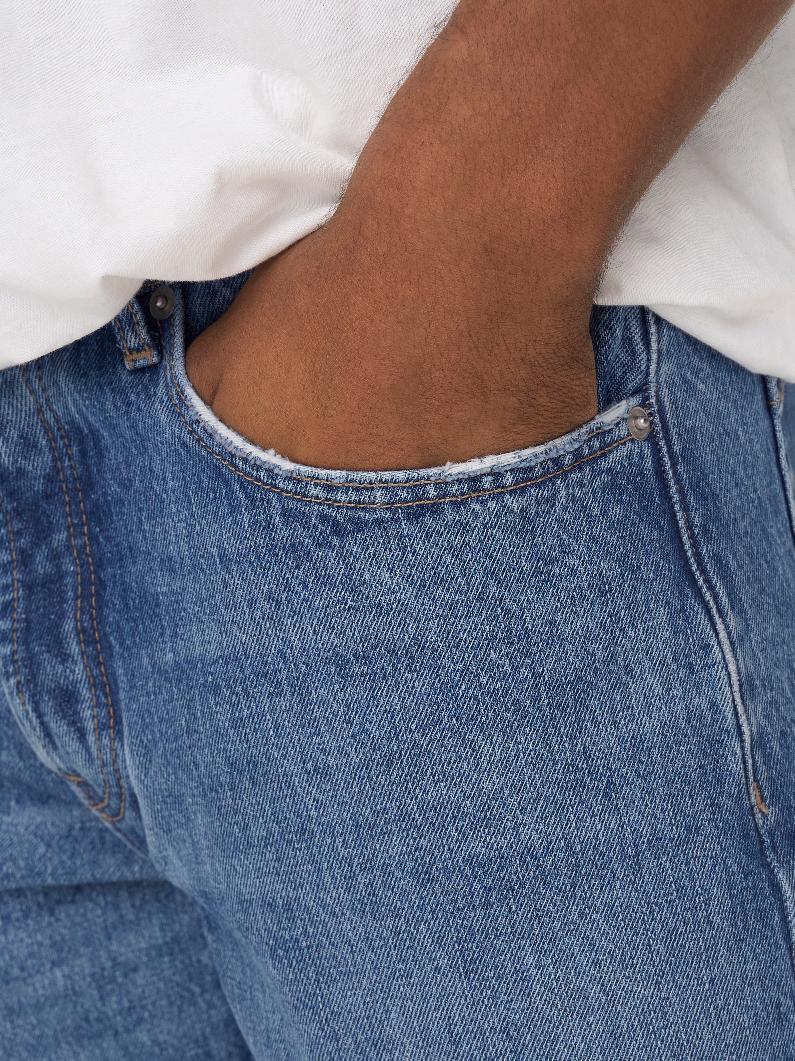 EDGE Regular Fit Jeans Herren Klassisch Bequem