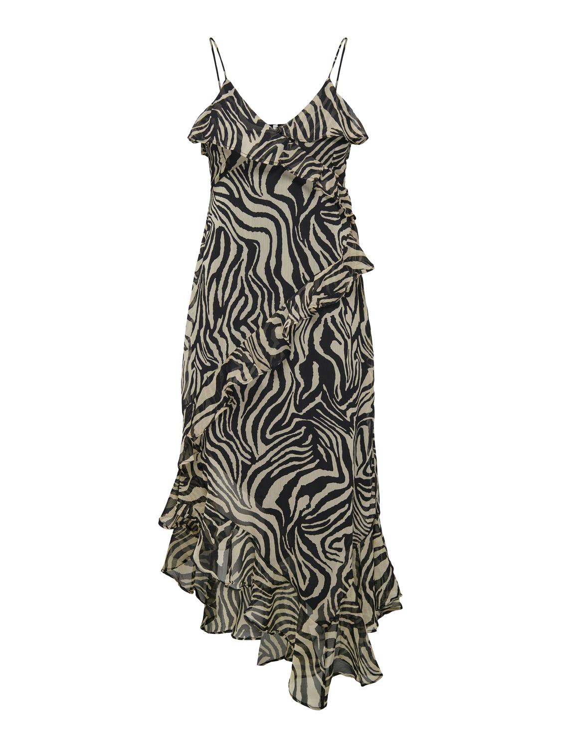 Bestseller Rüschenkleid für Frauen ohne Ärmel