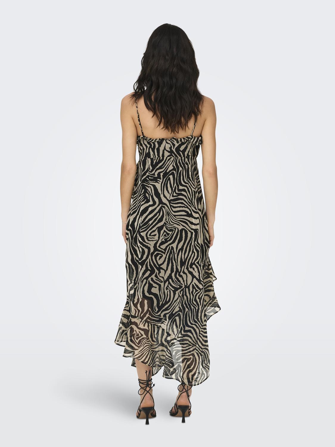 Bestseller Rüschenkleid für Frauen ohne Ärmel