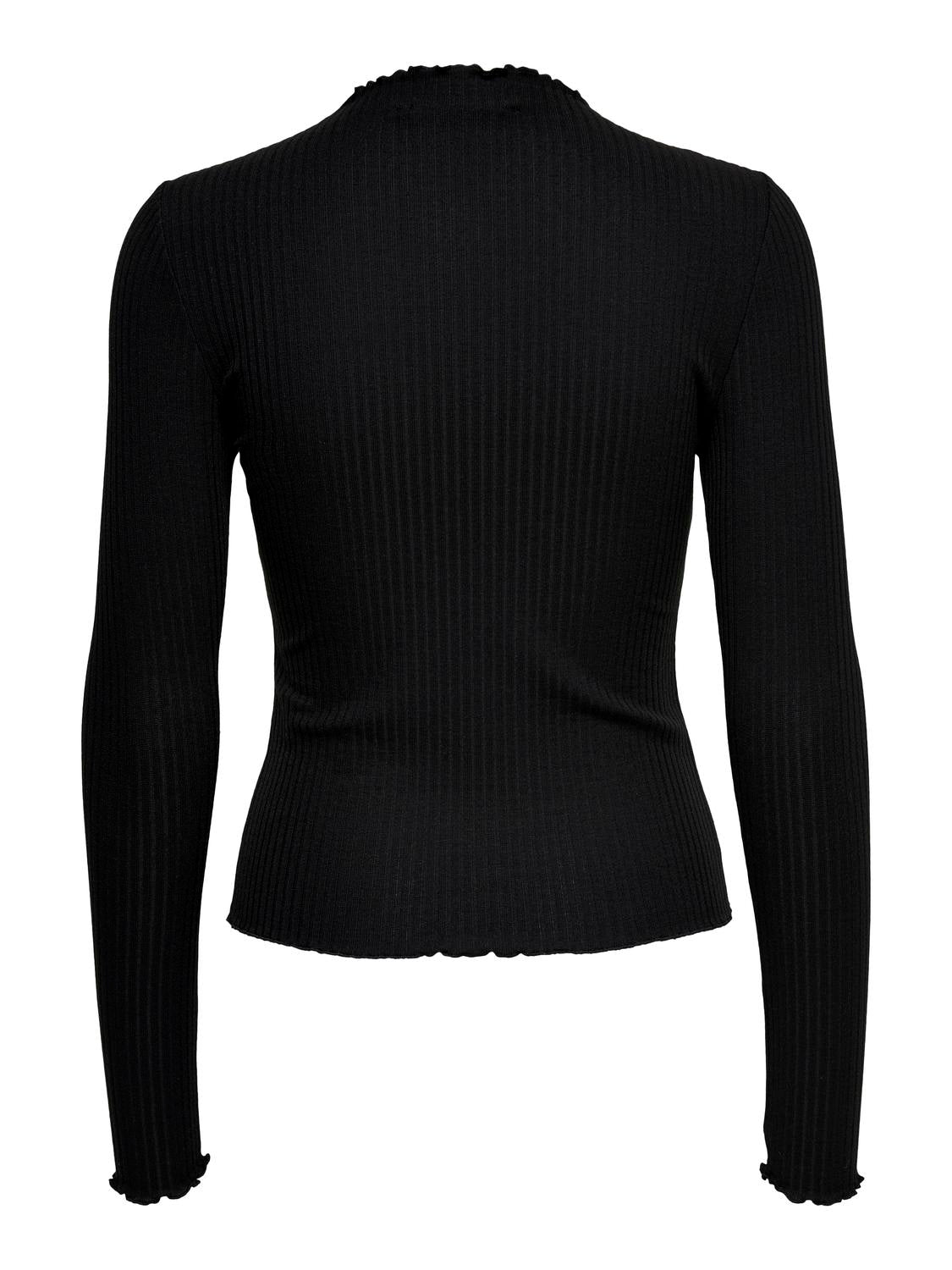 Bestseller Langarm Top Damen Schwarz