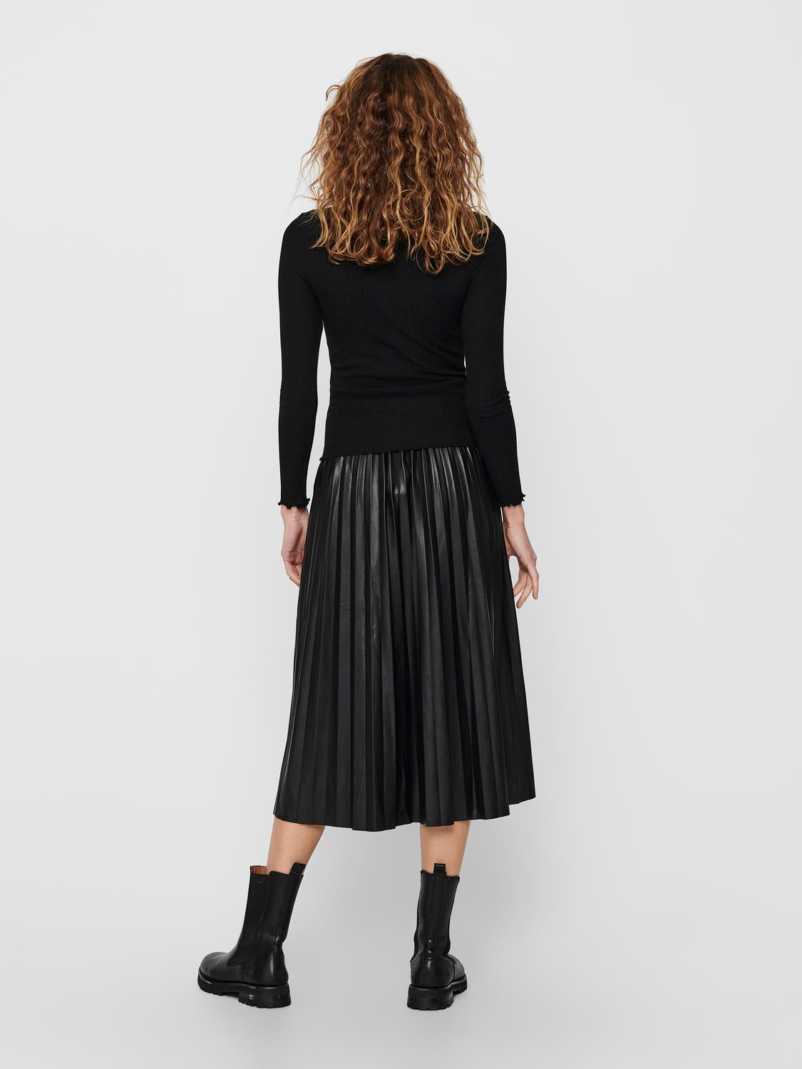 Bestseller Langarm Top Damen Schwarz