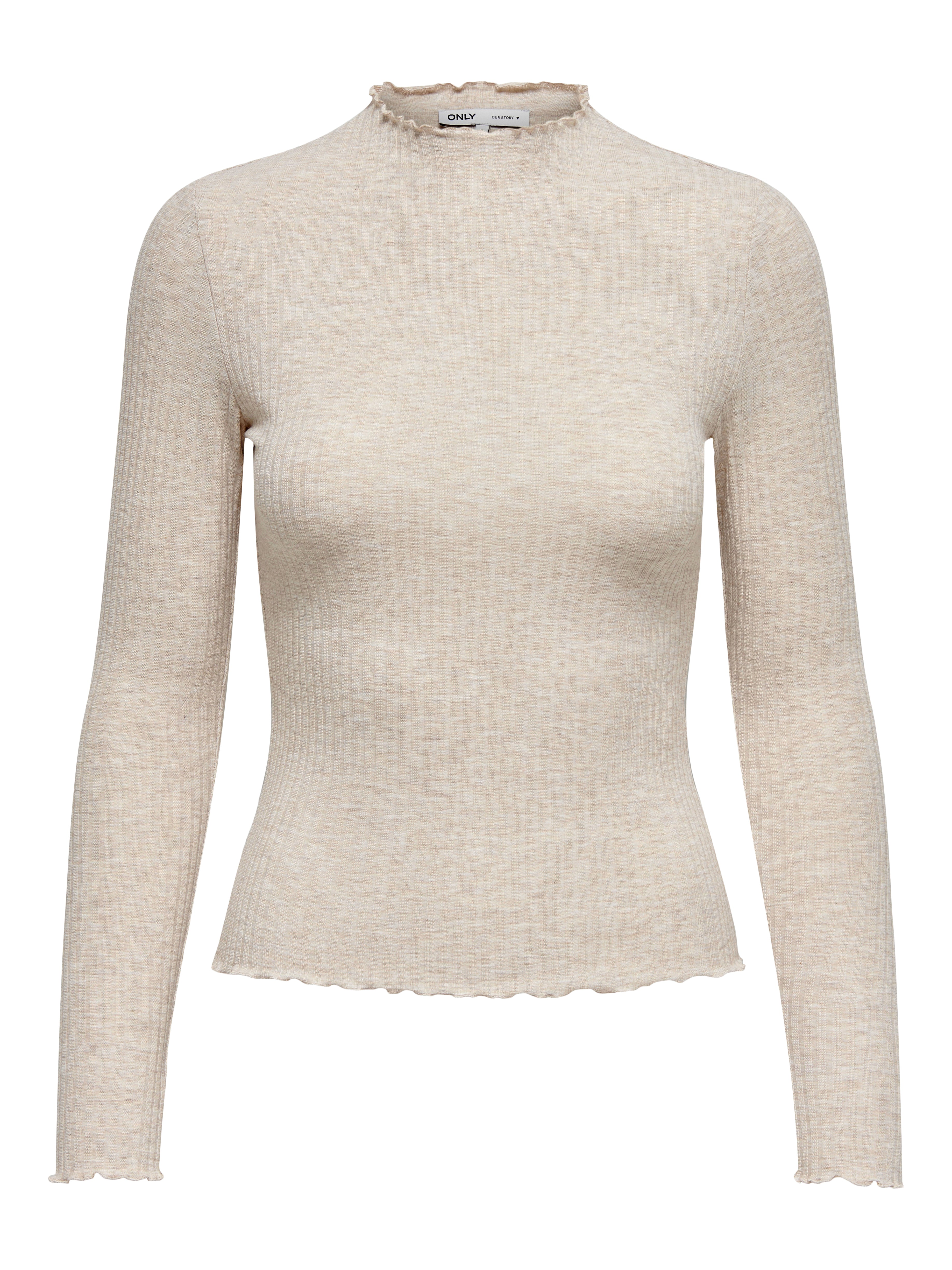 Bestseller Langarm Top Damen Schwarz