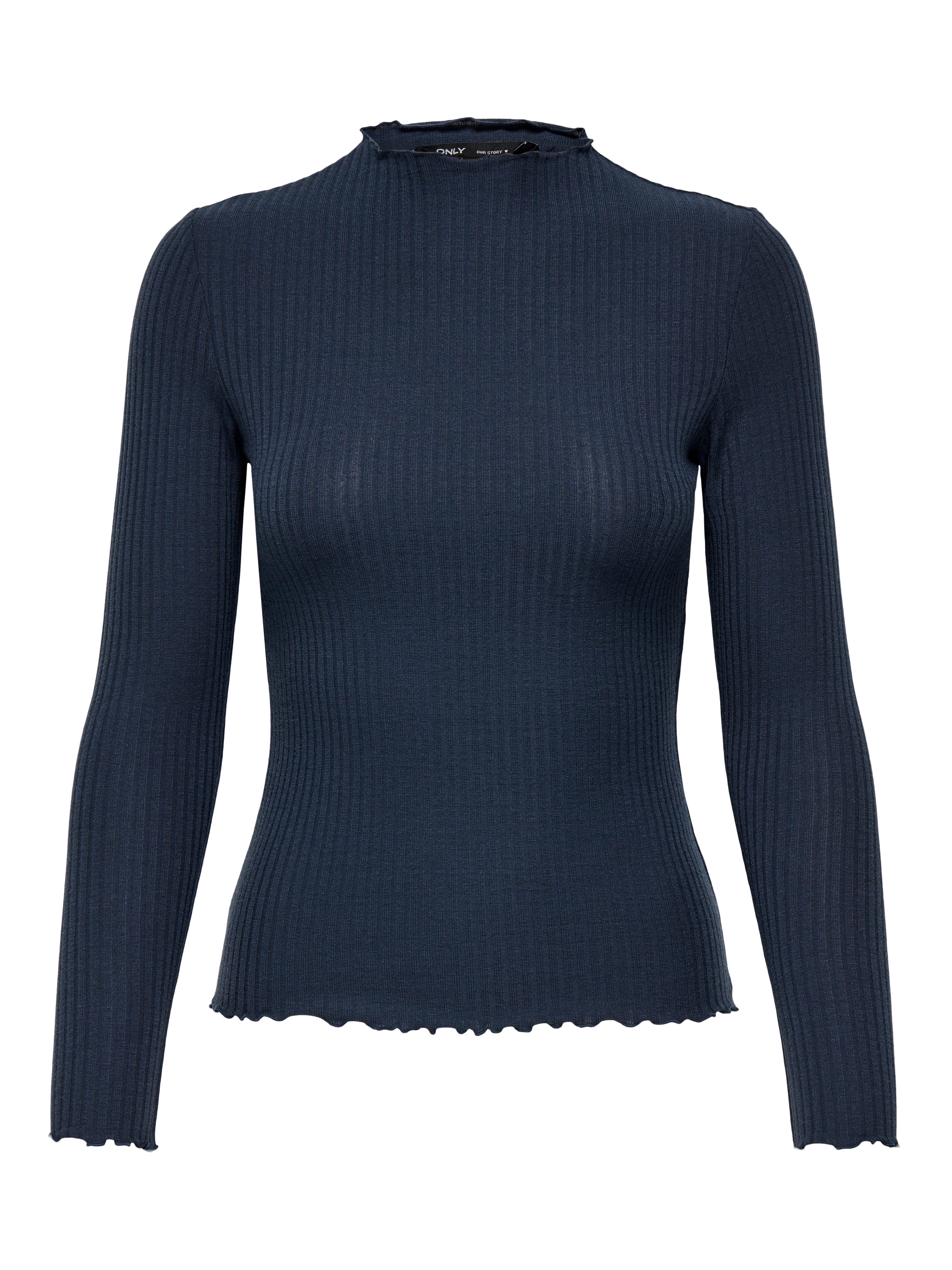 Bestseller Langarm Top Damen Schwarz