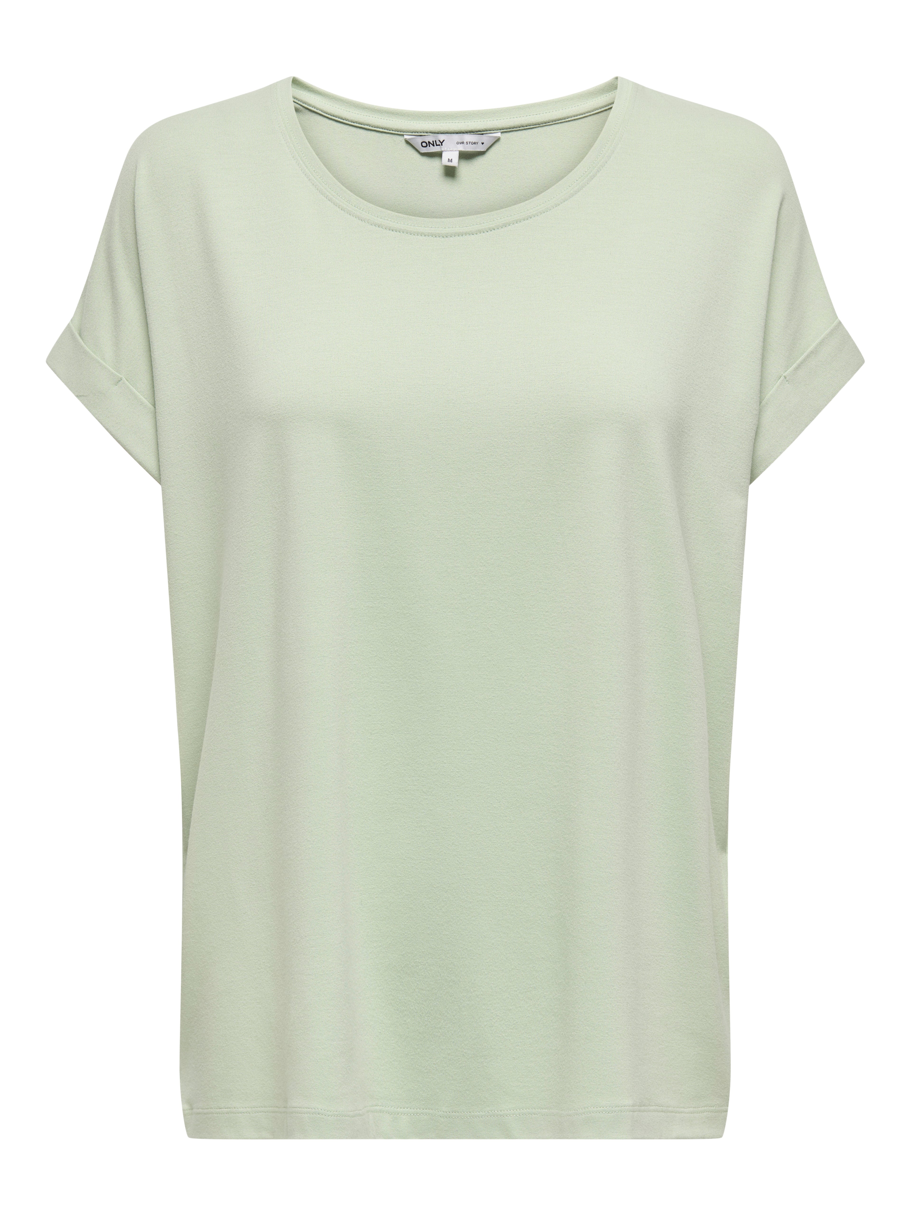 Bestseller Top Damen Rundhals Kurzarm Schwarz<br>