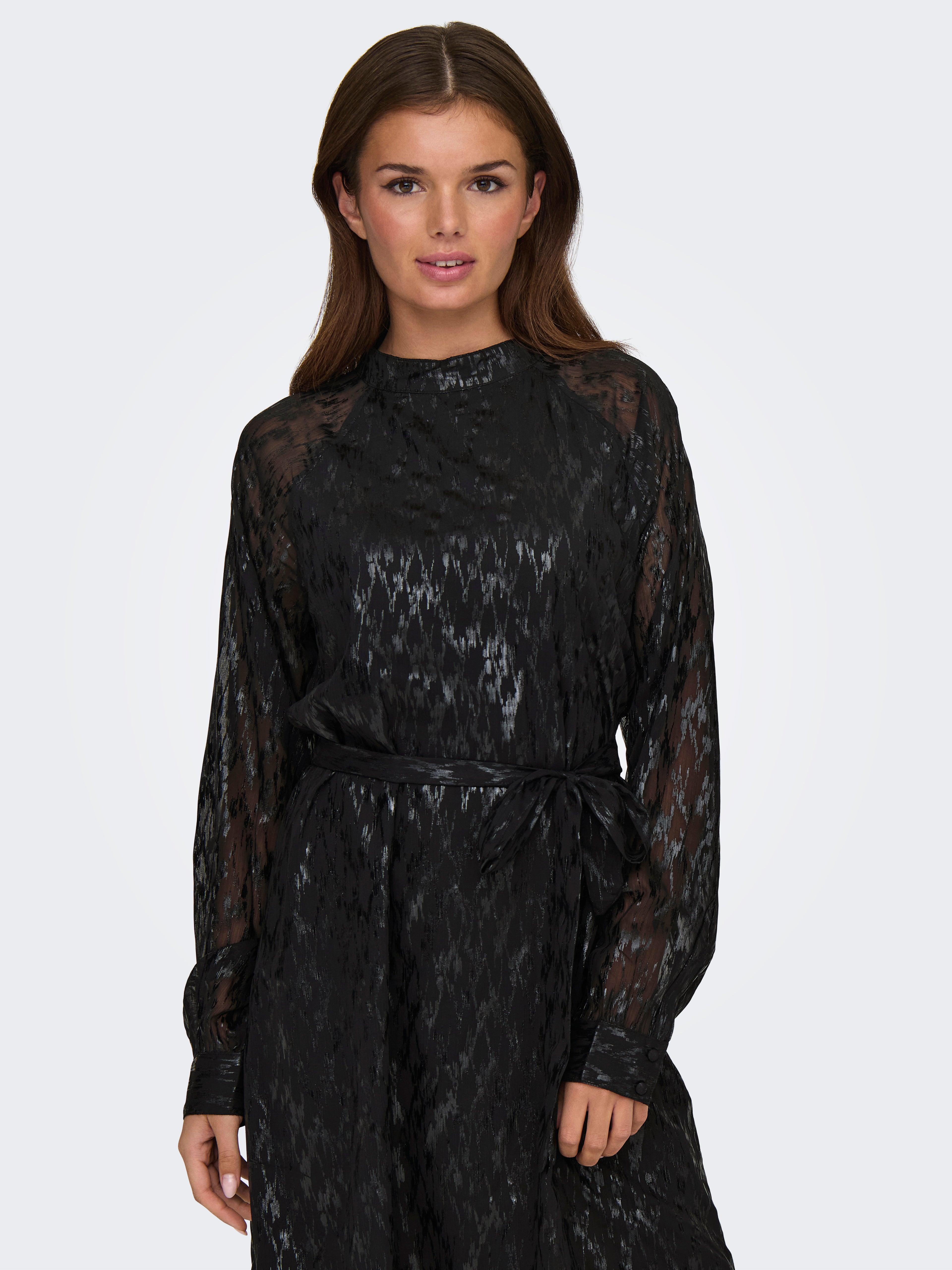 Bestseller Langarm Kleid Teenager Weiblich mit Gürtel
