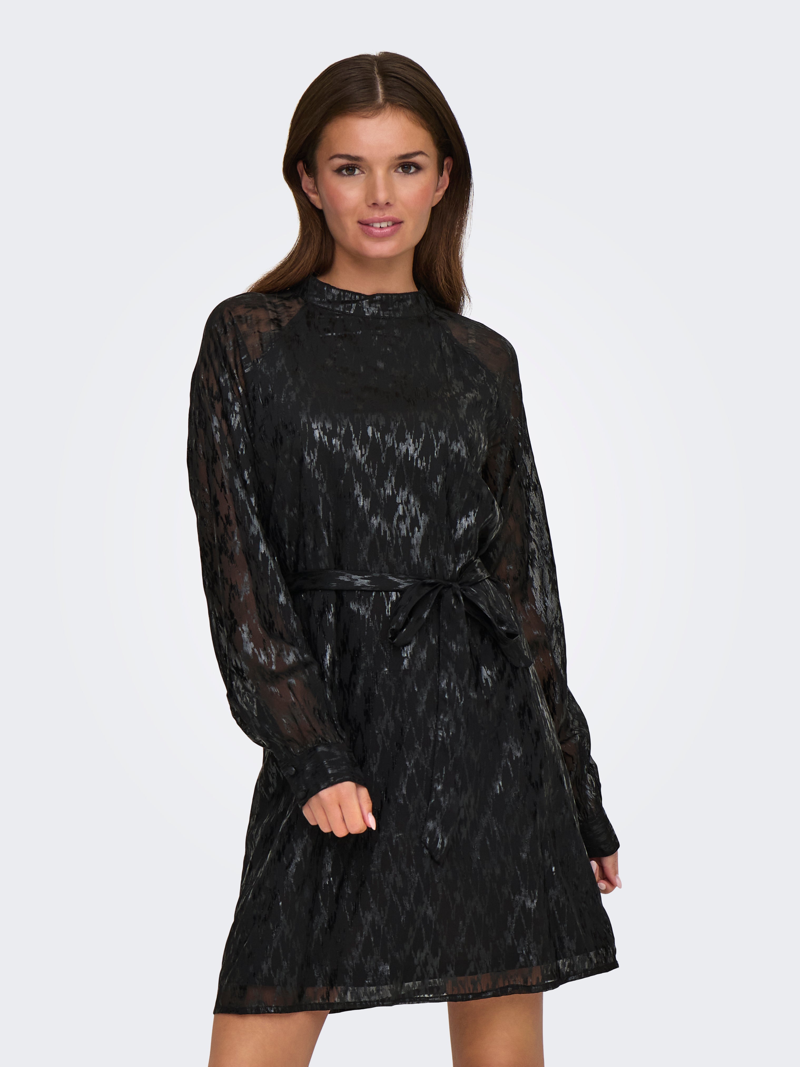 Bestseller Langarm Kleid Teenager Weiblich mit Gürtel