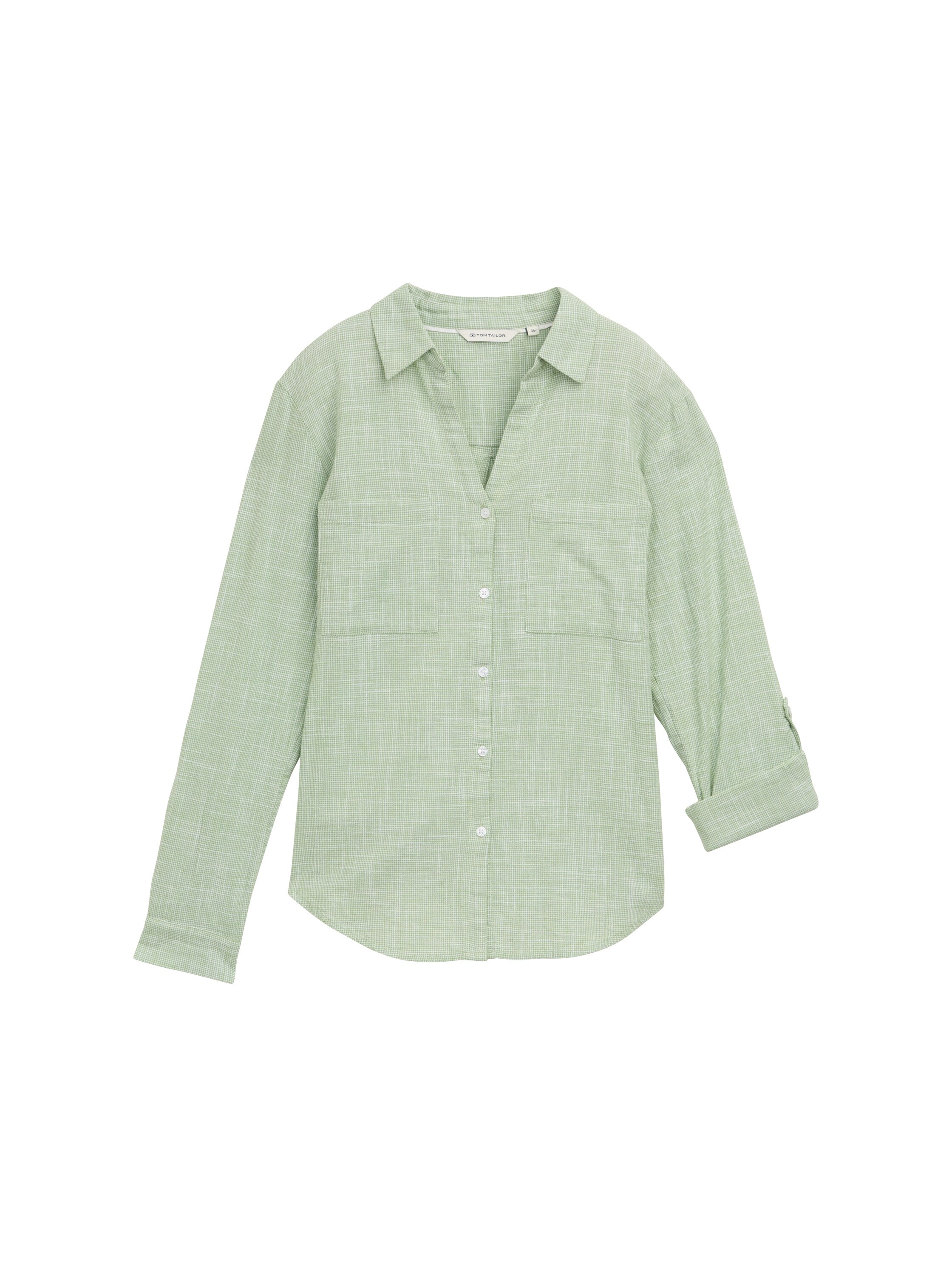 Tom Tailor Denim Bluse Damen Regular Fit Nachhaltige Baumwolle