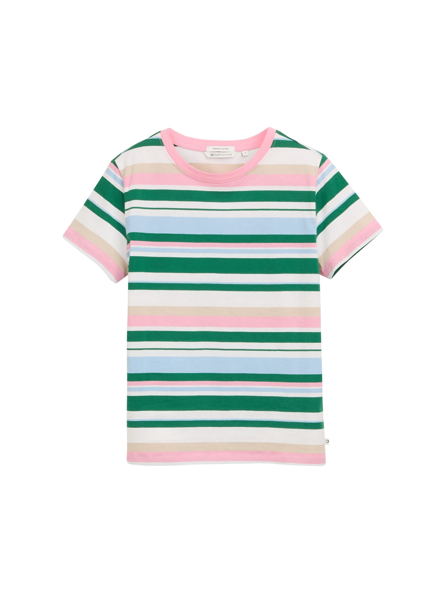 Tom Tailor Denim Streifen T-Shirt Boxy Fit Damen Bio-Baumwolle