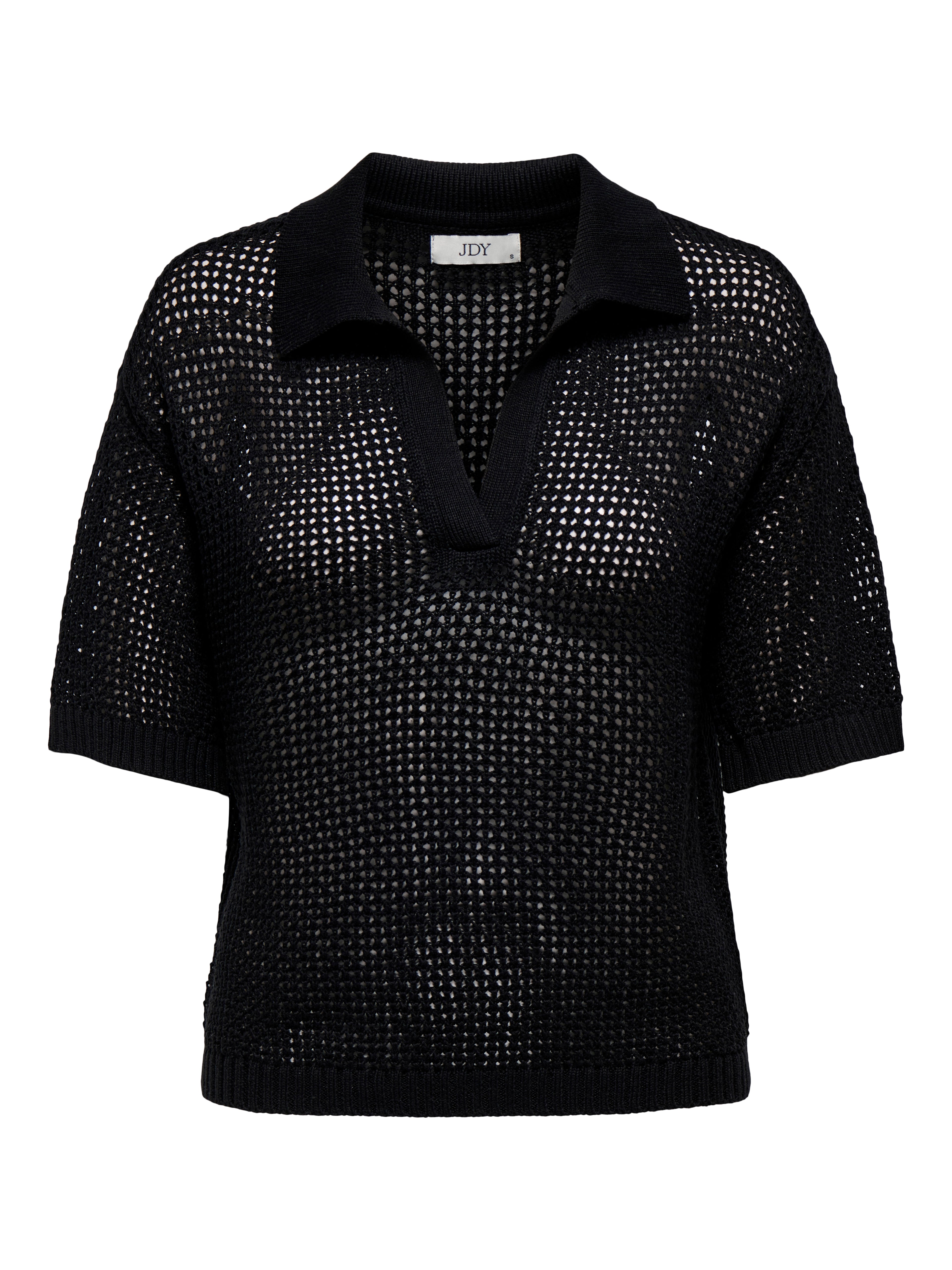 JDYTIKKA S/S POLO PULLOVER KNT NOOS