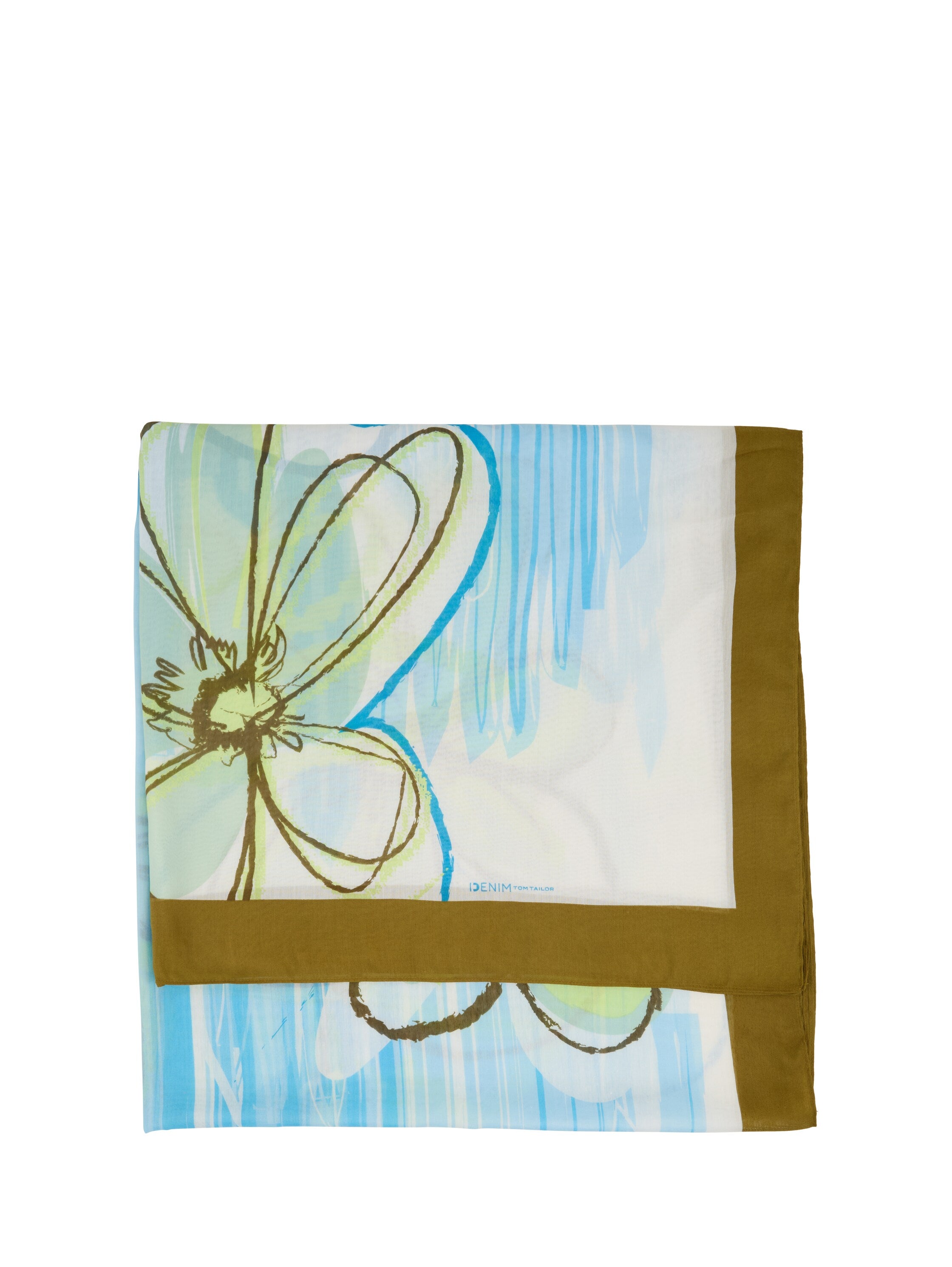Tom Tailor Denim Leichter Blumen-Print Schal für Erwachsene