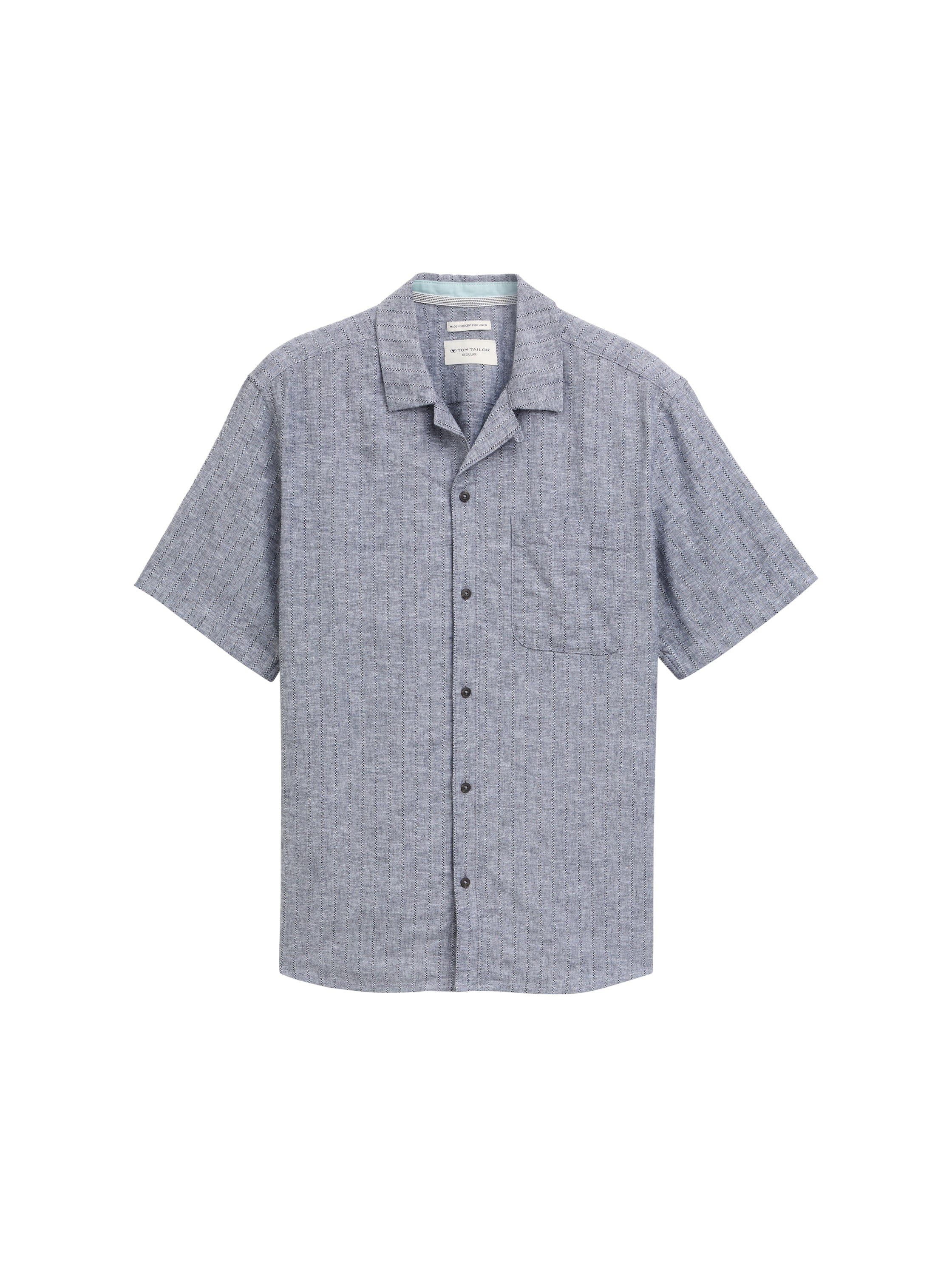 Tom Tailor Denim Leinen-Baumwoll-Hemd Erwachsene Leicht und Kühl