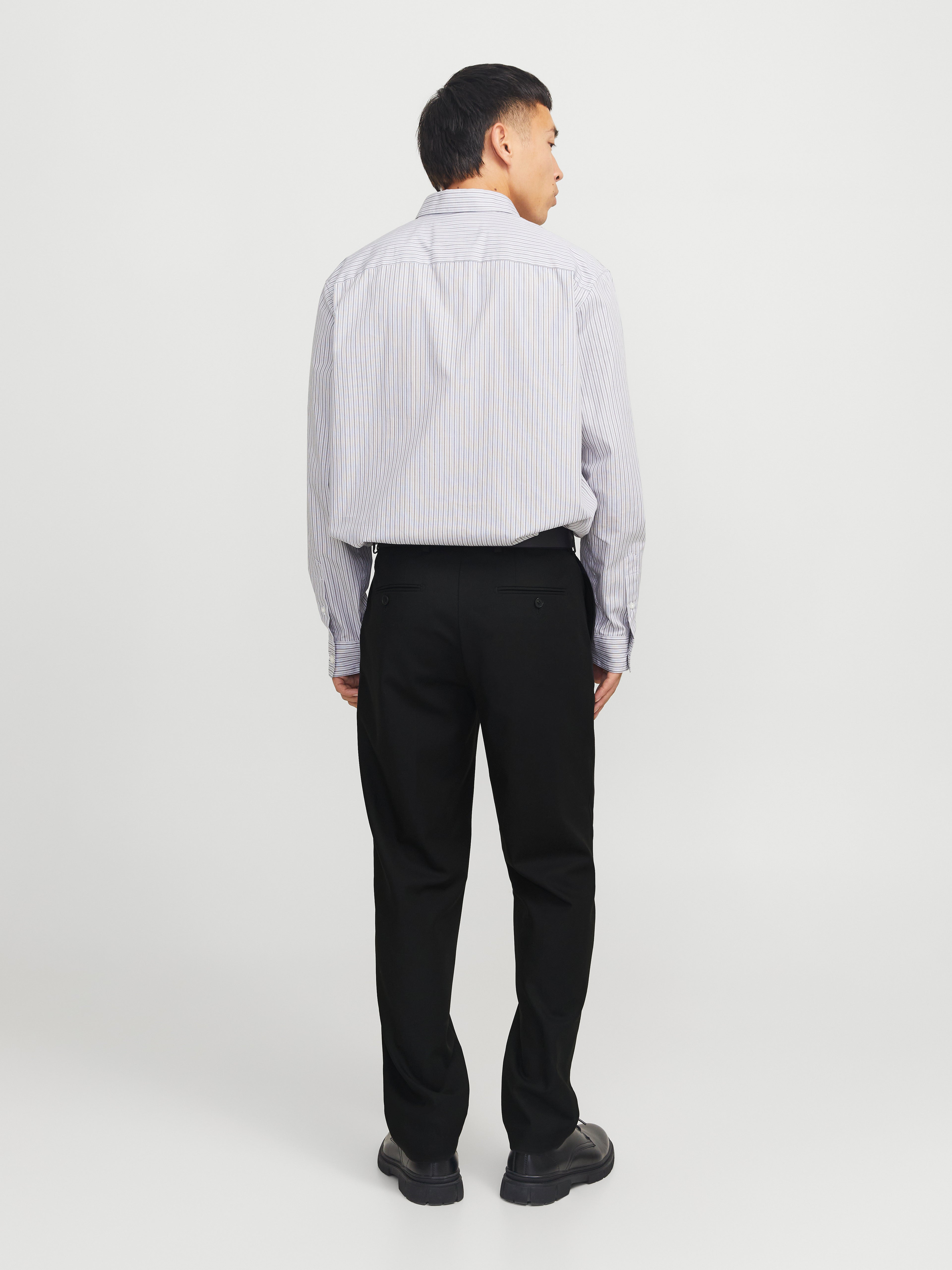 Twill Anzughose Herren Mid Rise Normal geschnitten