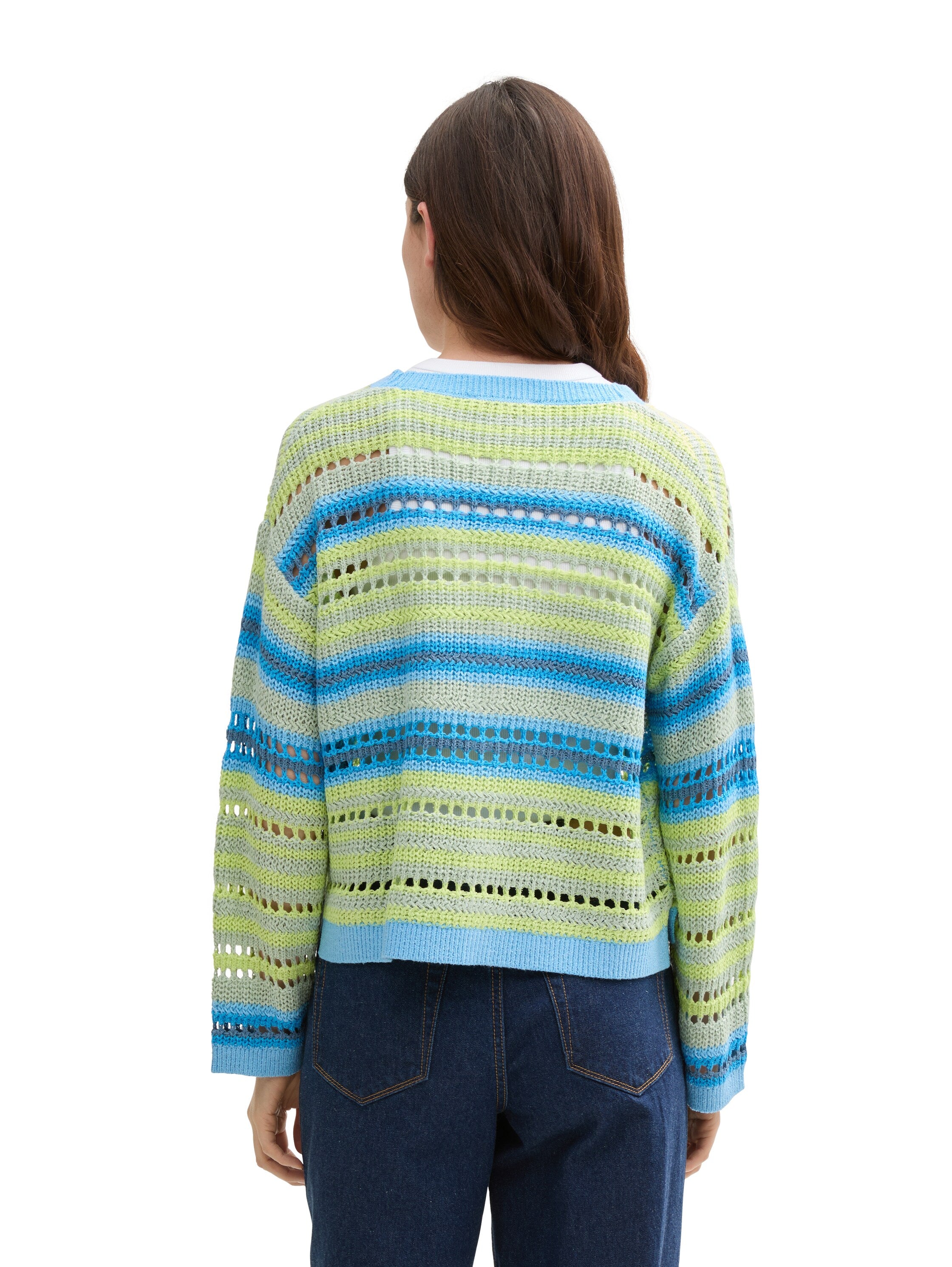 Tom Tailor Denim Strickjacke mit überschnittener Schulternaht für Damen