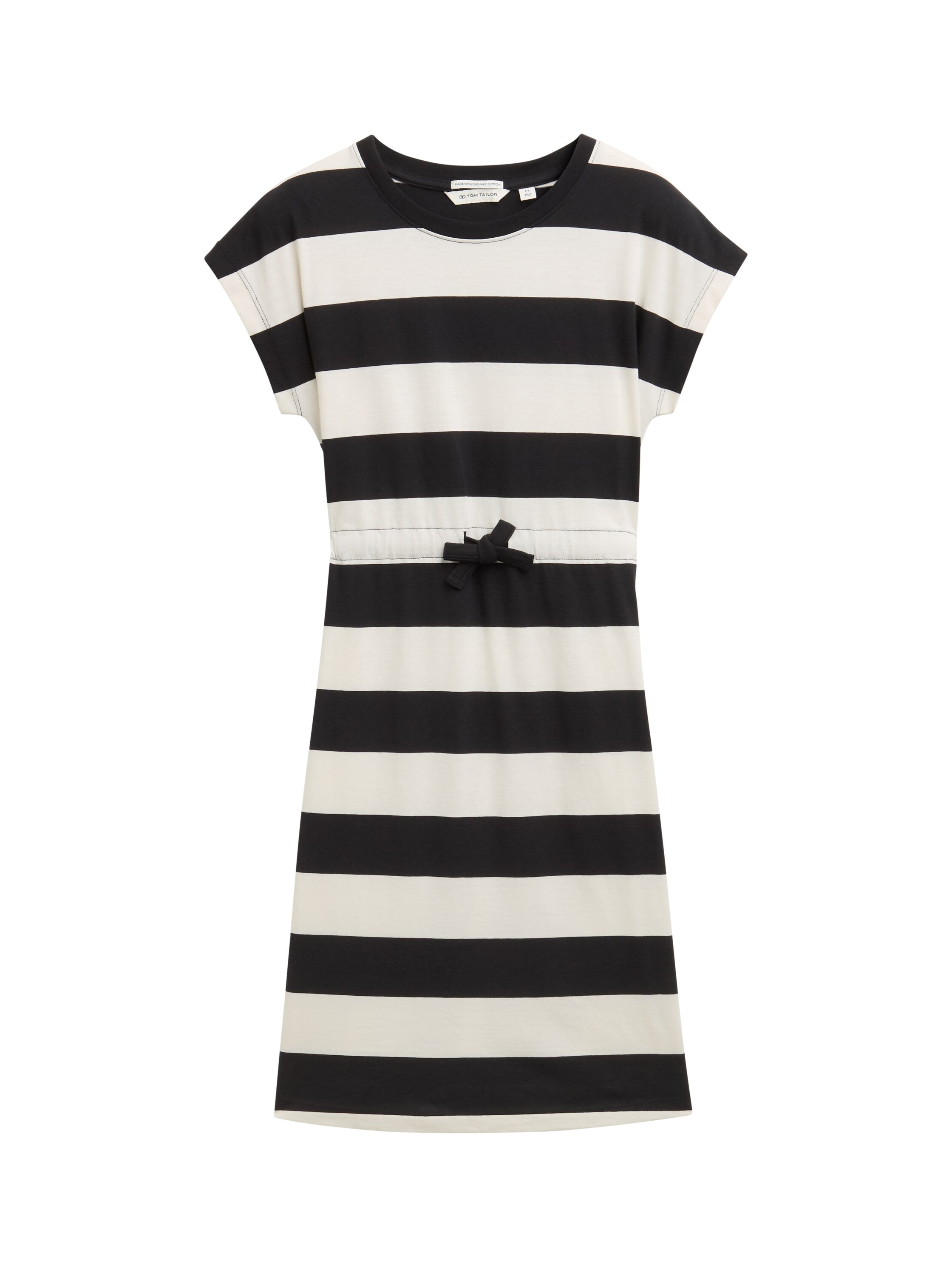 Tom Tailor Denim Gestreiftes Kurzes Kleid Kinder Kordelzug