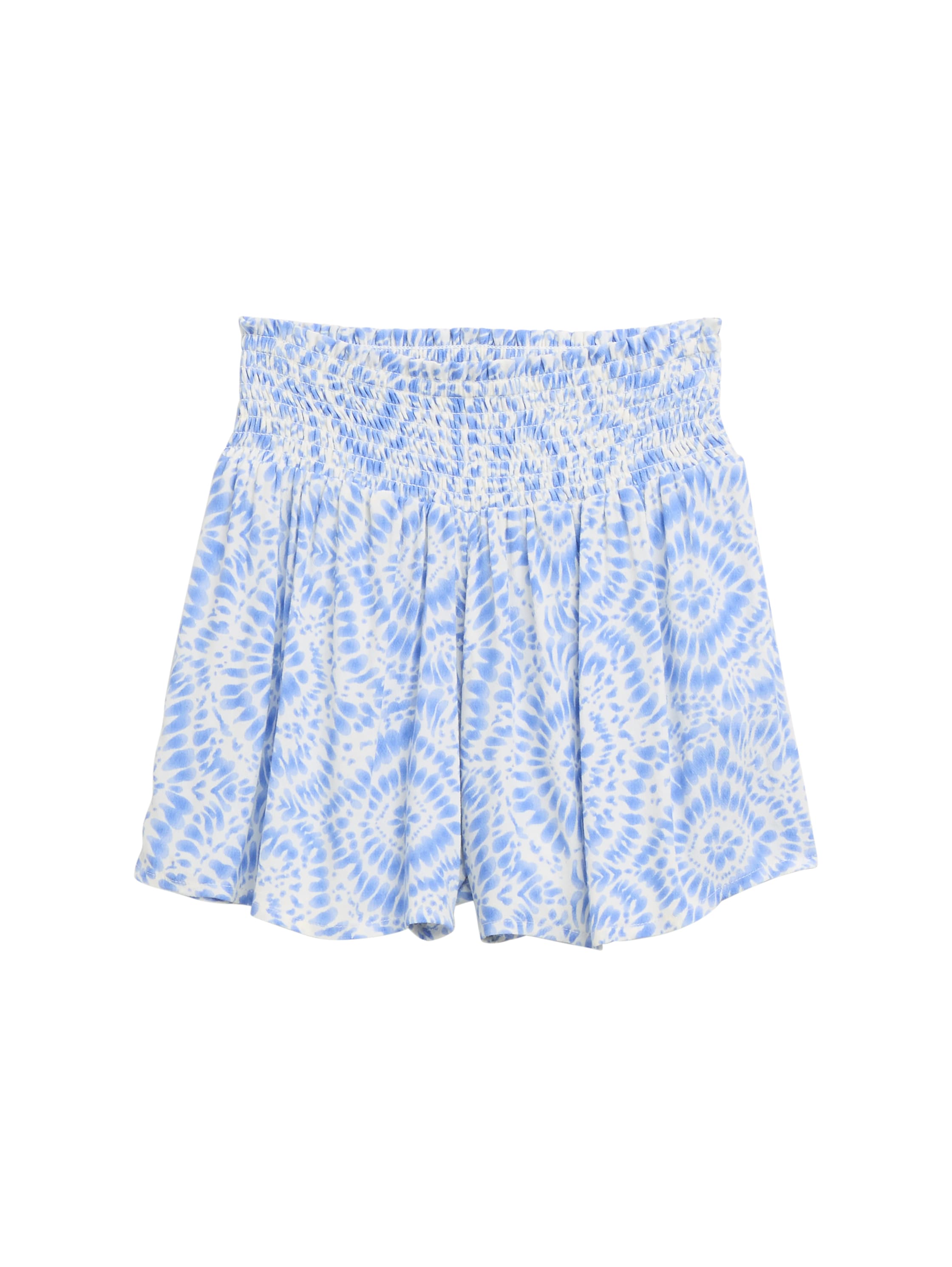 Tom Tailor Denim Kinder Shorts Weiblich Fresh Blue Tie Dye Circle