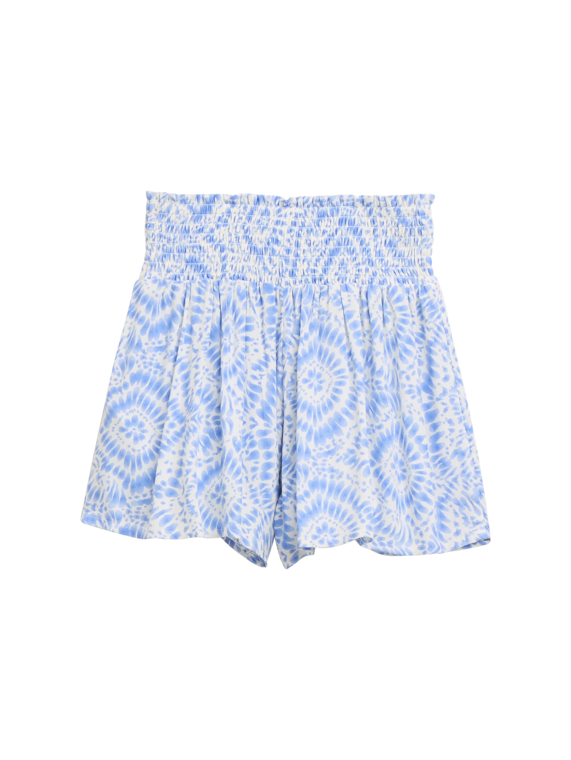 Tom Tailor Denim Kinder Shorts Weiblich Fresh Blue Tie Dye Circle