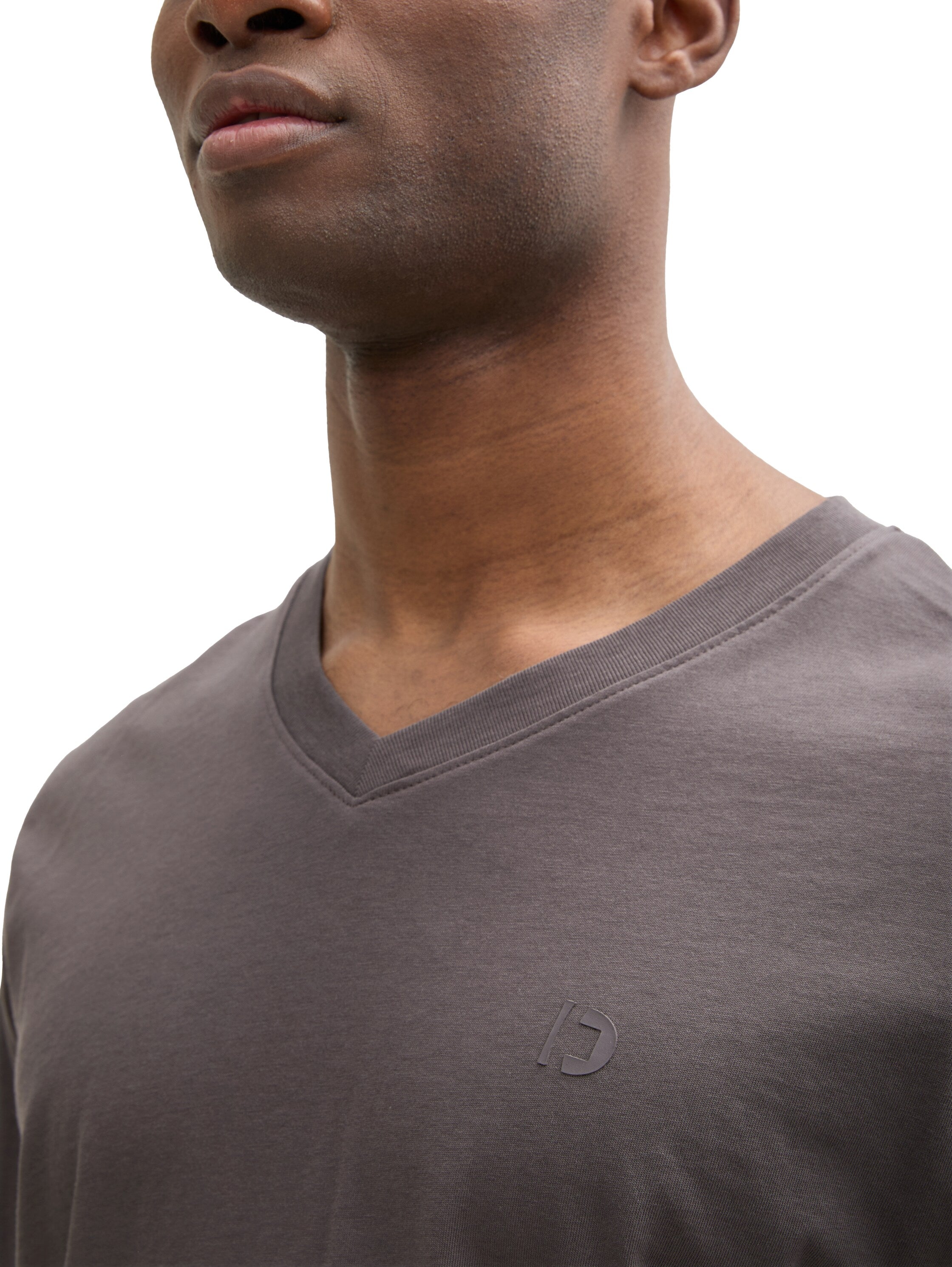 Tom Tailor Denim Male T-Shirt Herren Schwarz
