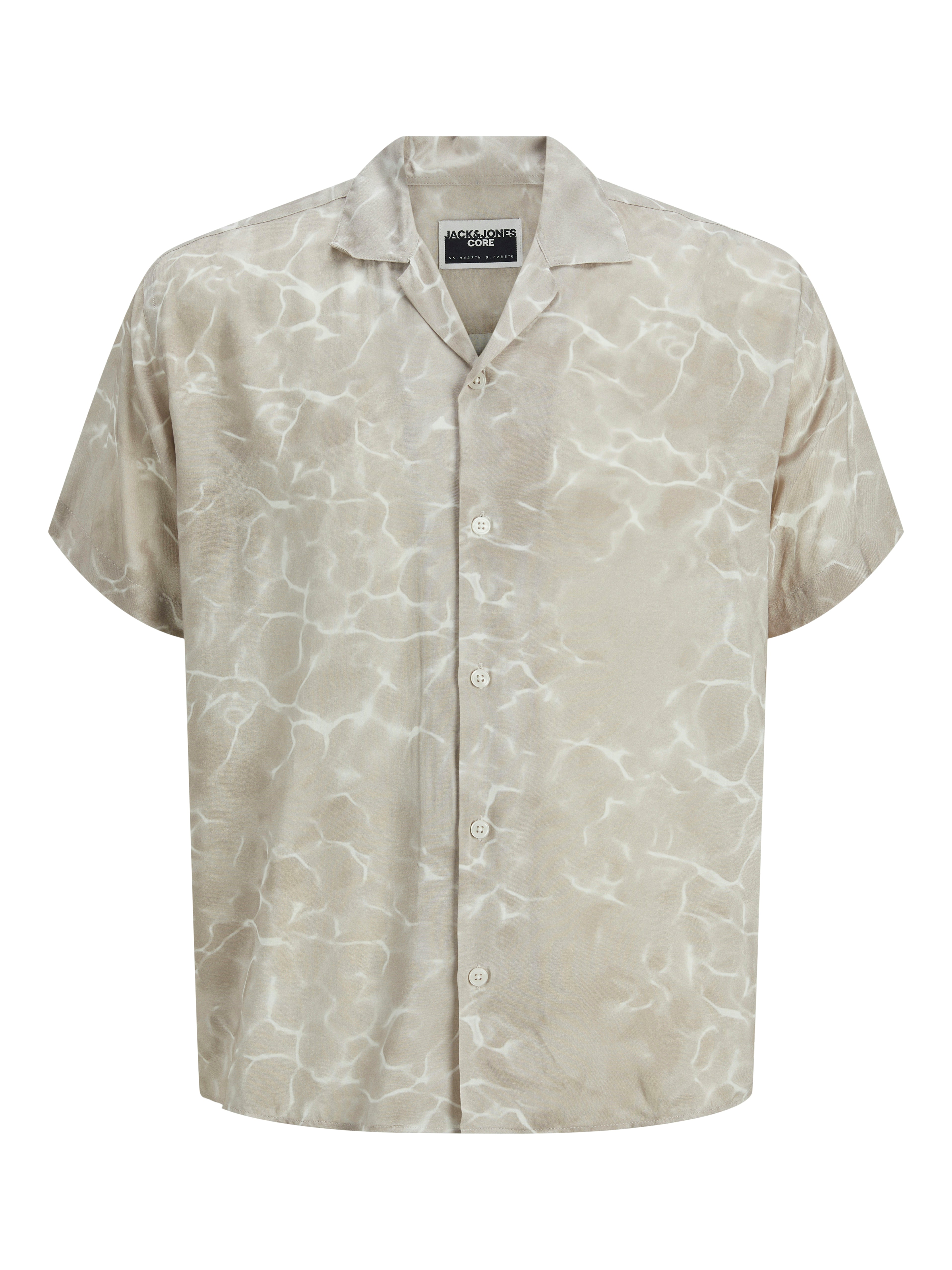 Bestseller Hemd Kurzarm Herren Klassisch Twill Resort Kragen Locker geschnitten