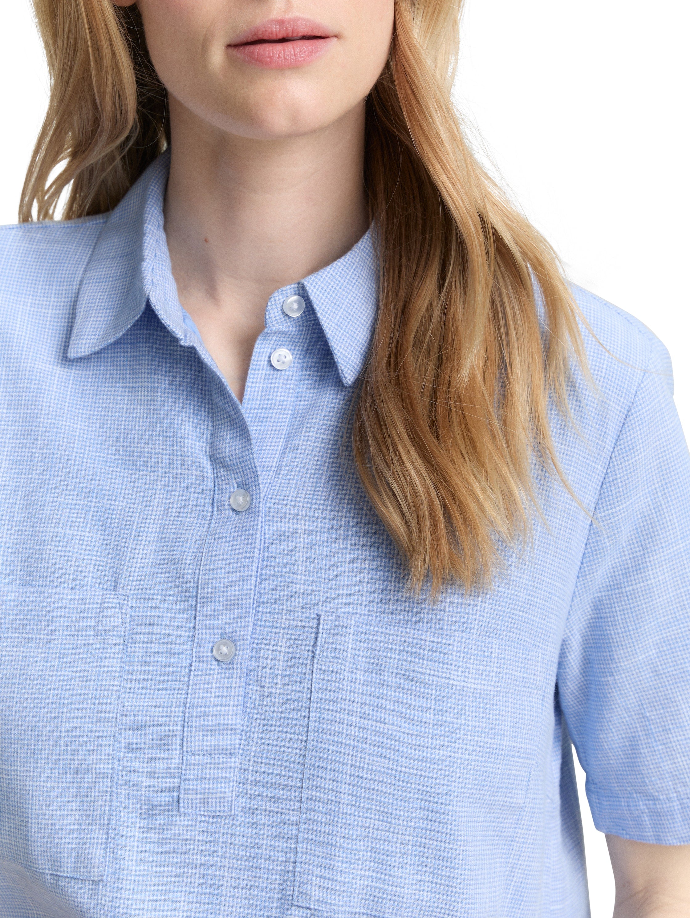 Tom Tailor Denim Blusenkleid Damen aus Baumwolle
