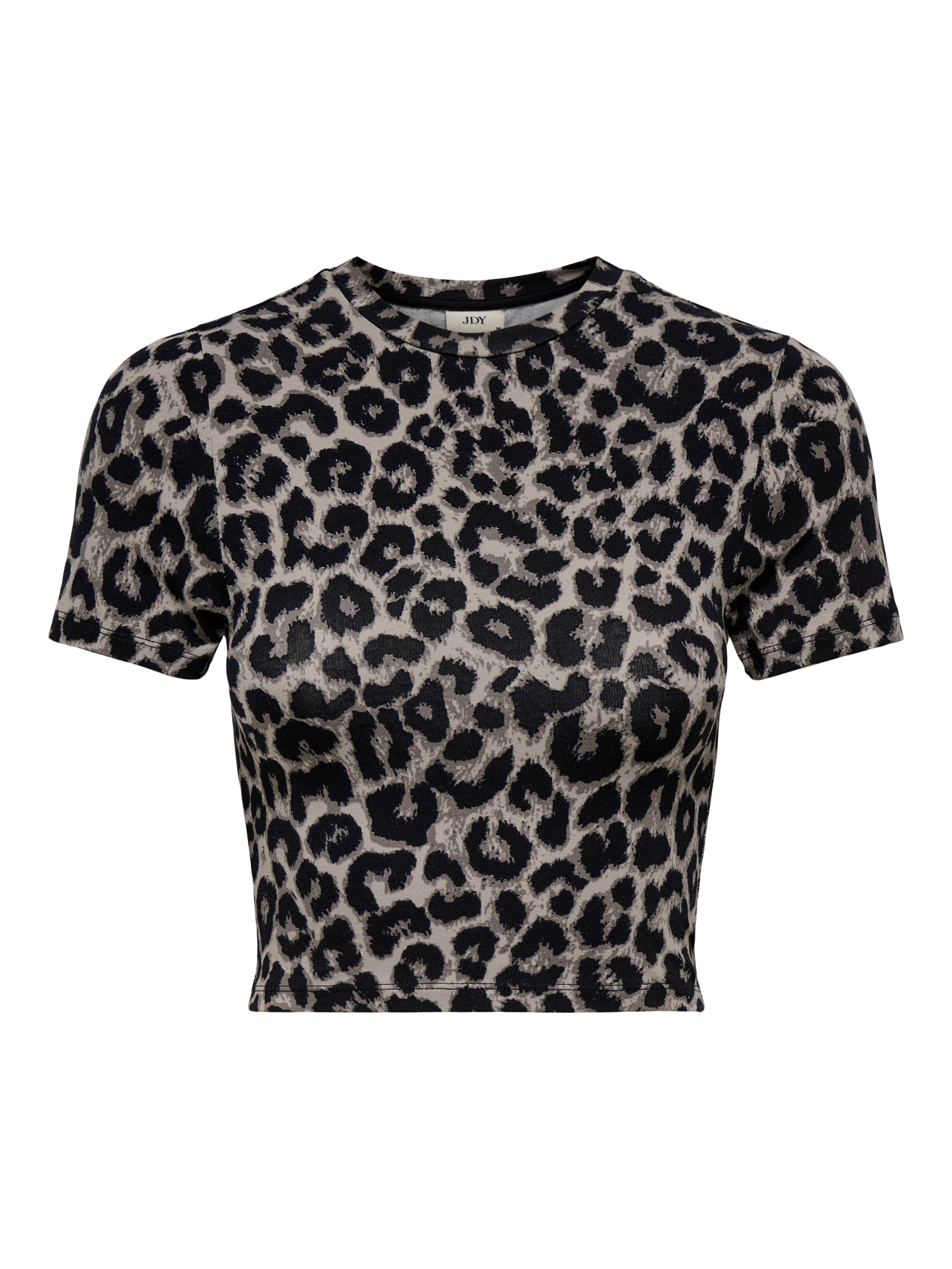 JDY Top Damen Slim Fit Kurzarm Rundhals Verkürzt
