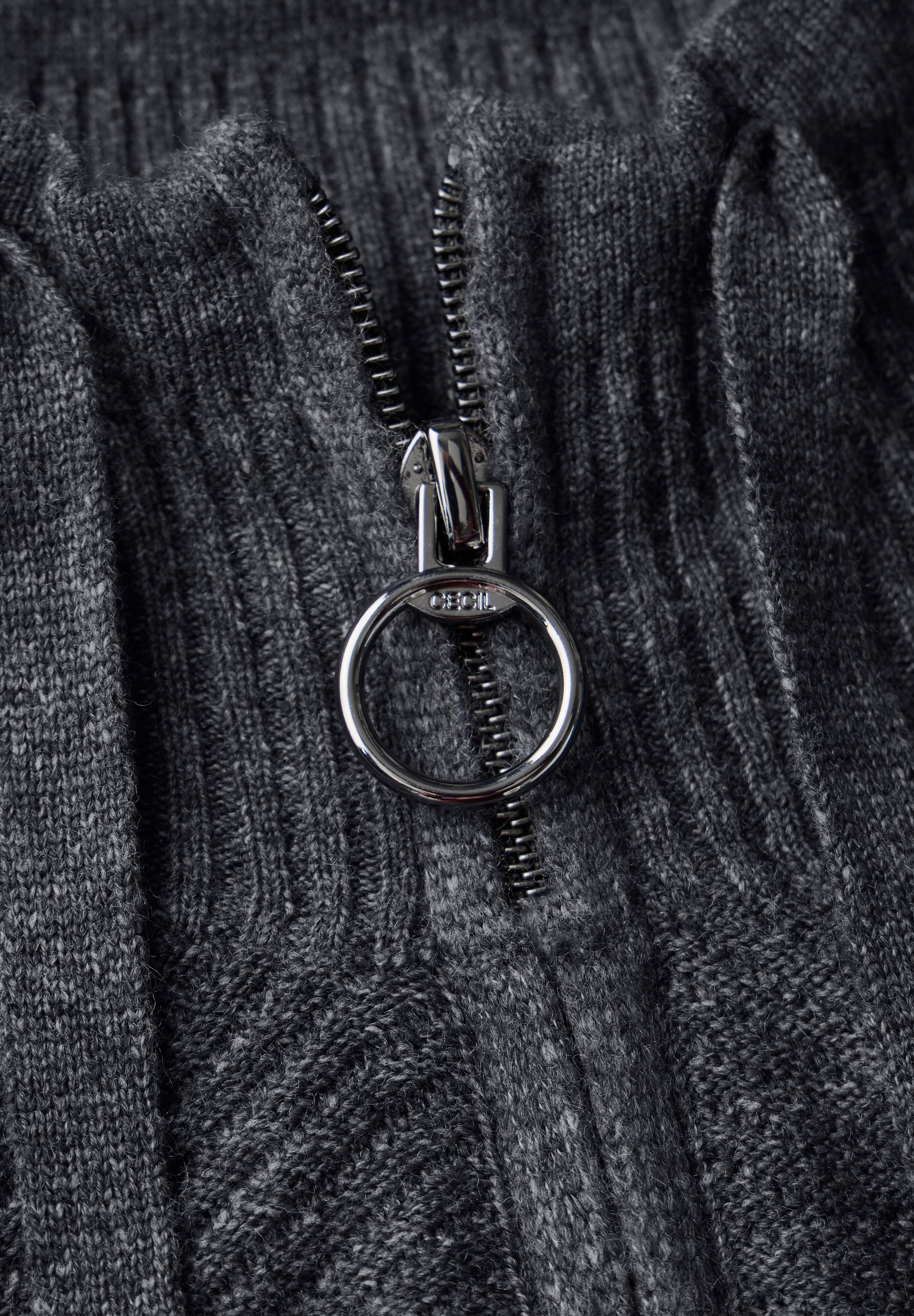 CECIL Struktur-Cardigan Damen Grau