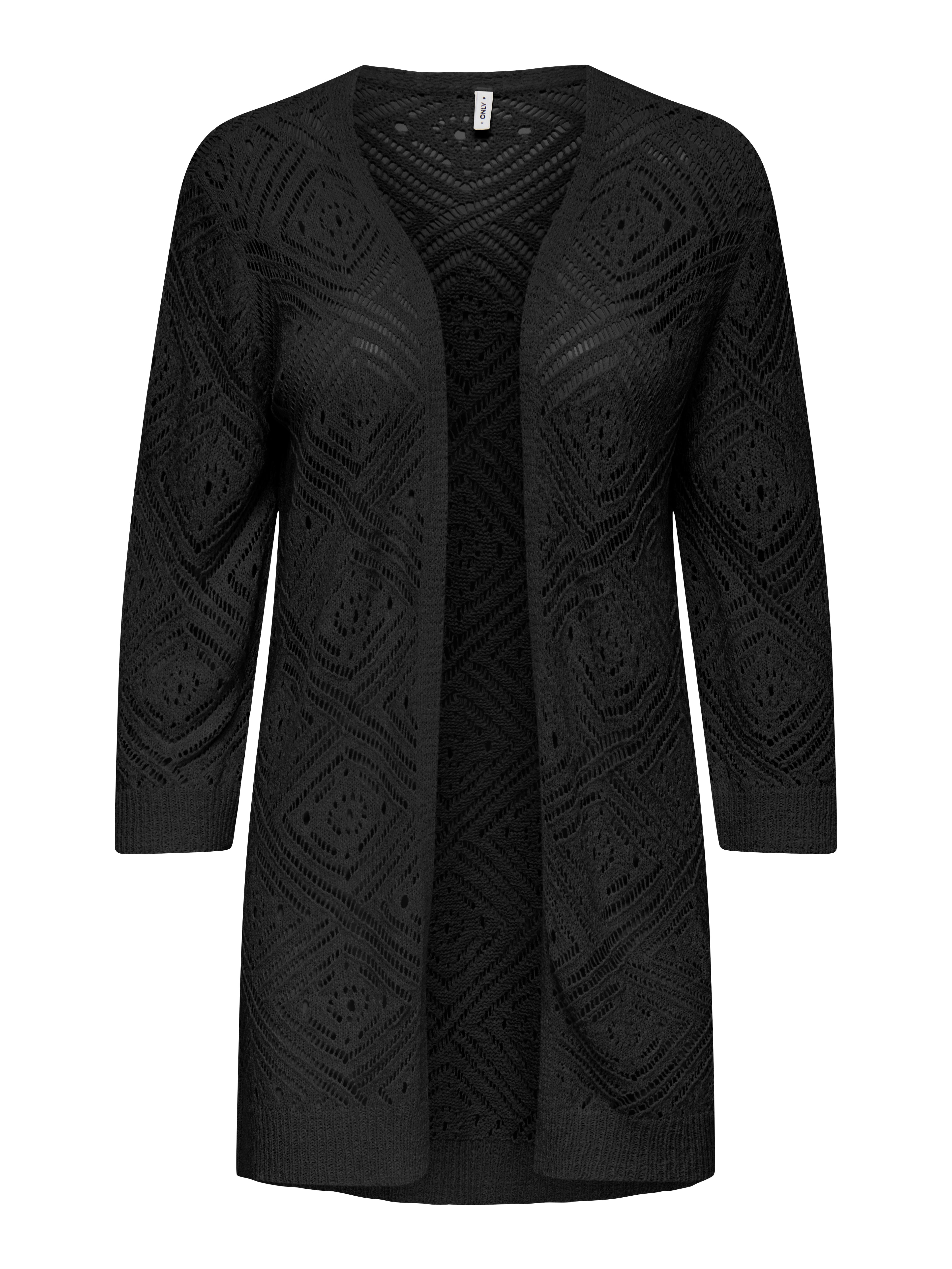 Bestseller Strickjacke Damen Flachstrick Locker Geschnitten