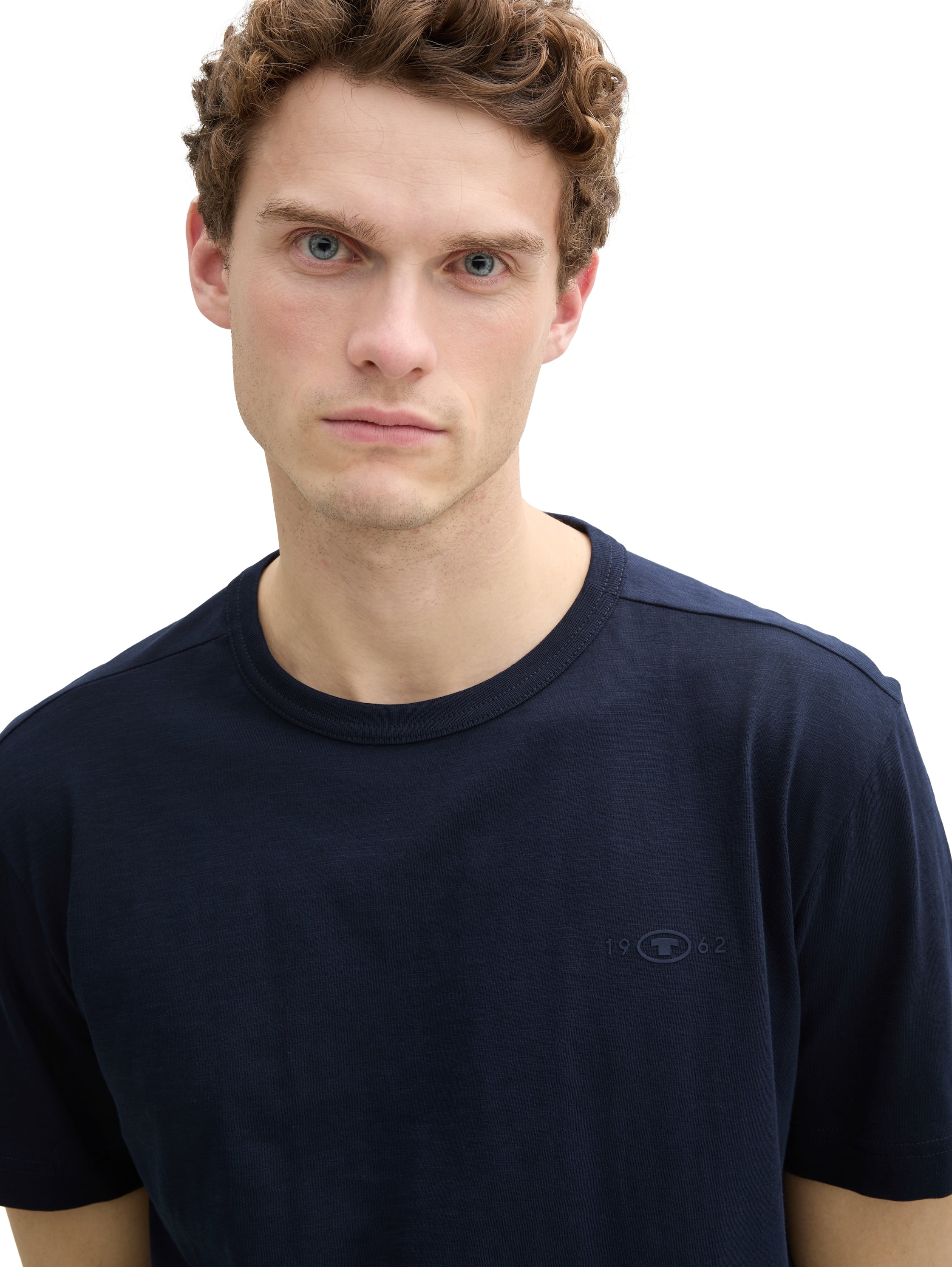 Tom Tailor Basic T-Shirt Erwachsene Männlich Logo-Print