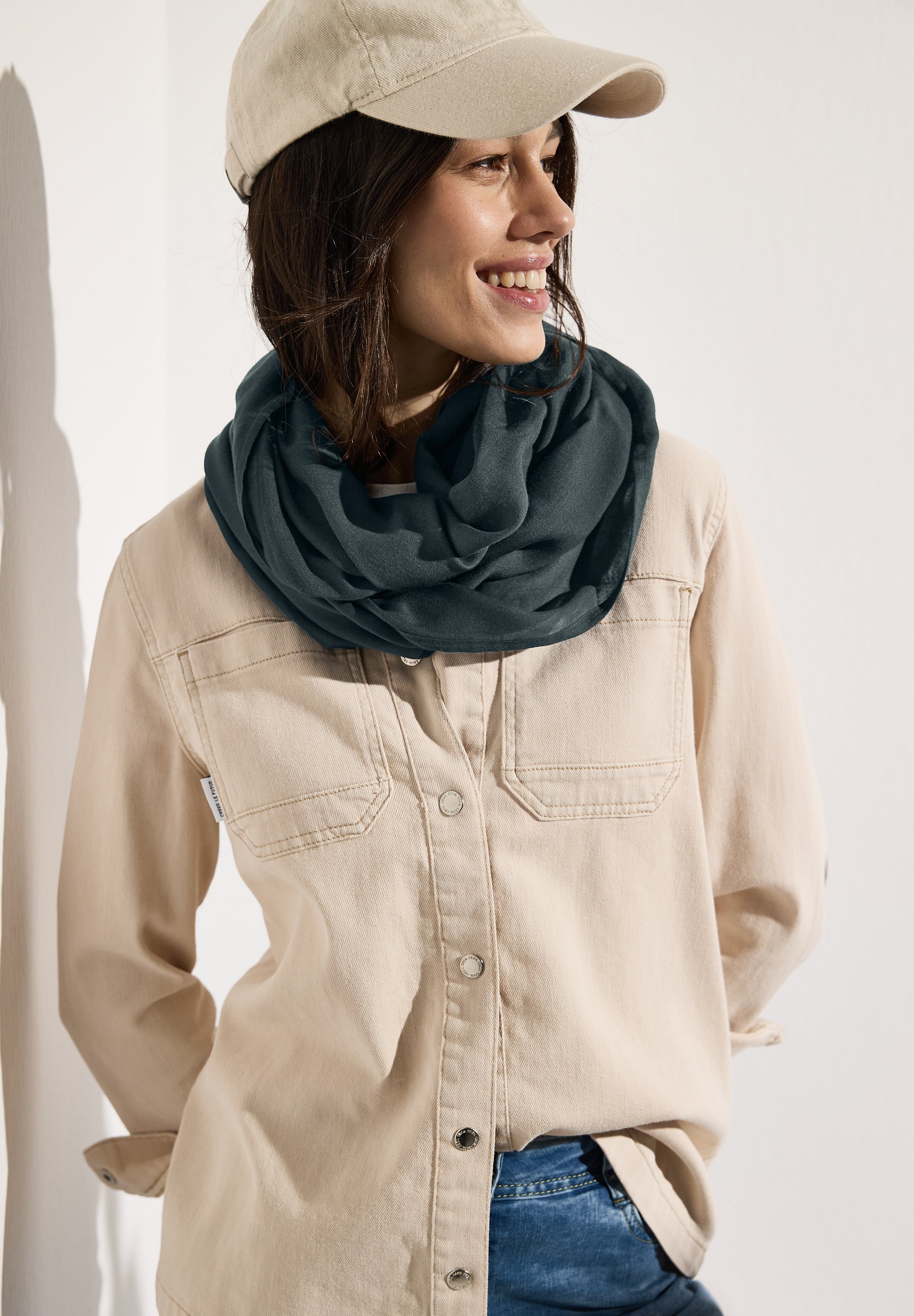 CECIL Loop Schal Damen Weiche Viskose
