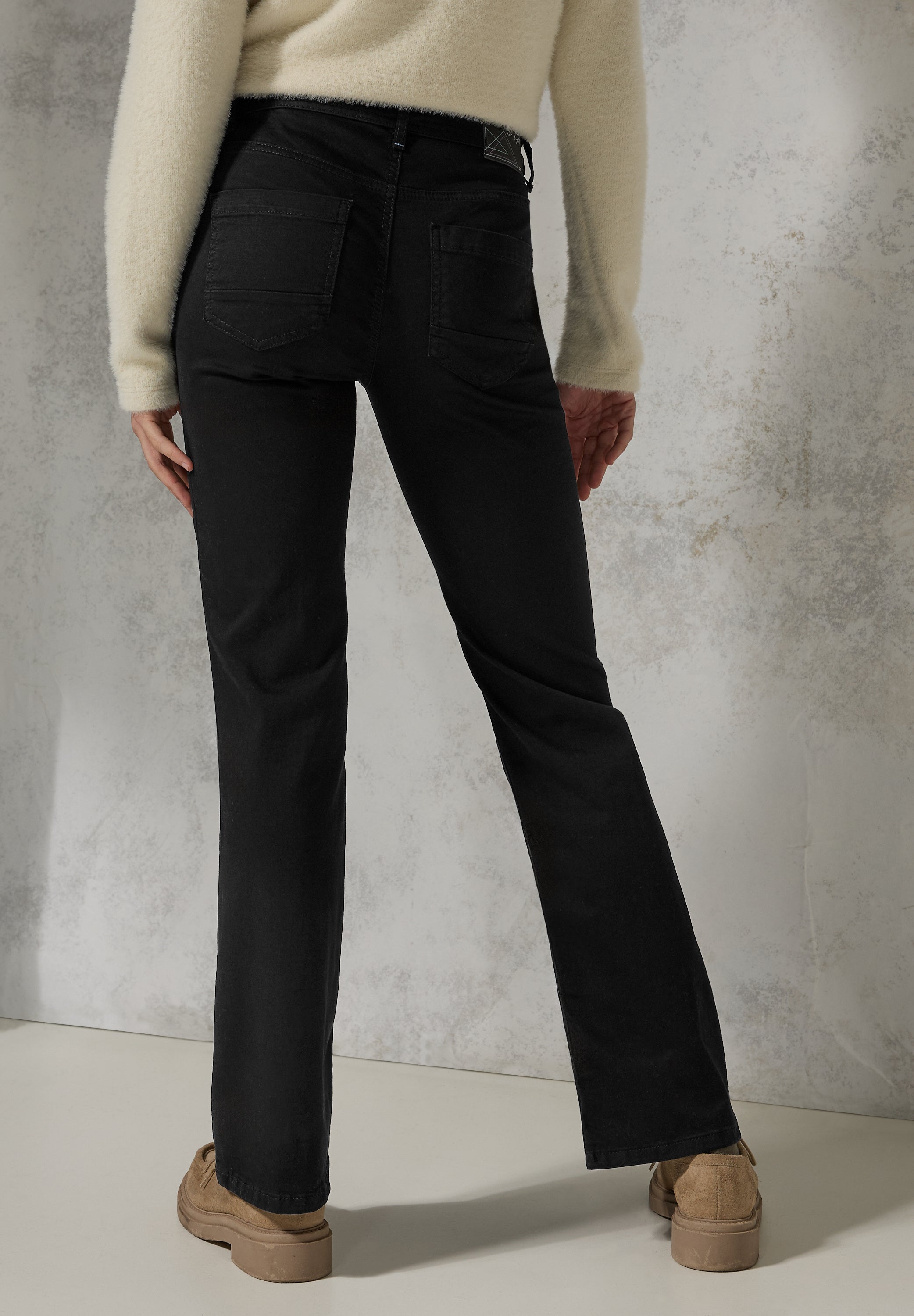 CECIL Bootcut Jeans Damen High Waist Slim Fit Stretchanteil