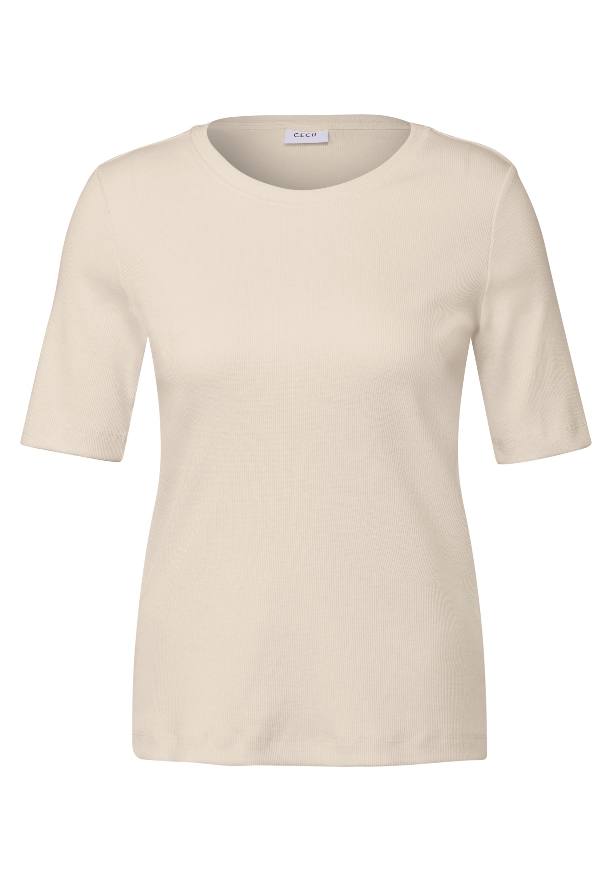 CECIL Basic T-Shirt Damen Körpernaher Schnitt