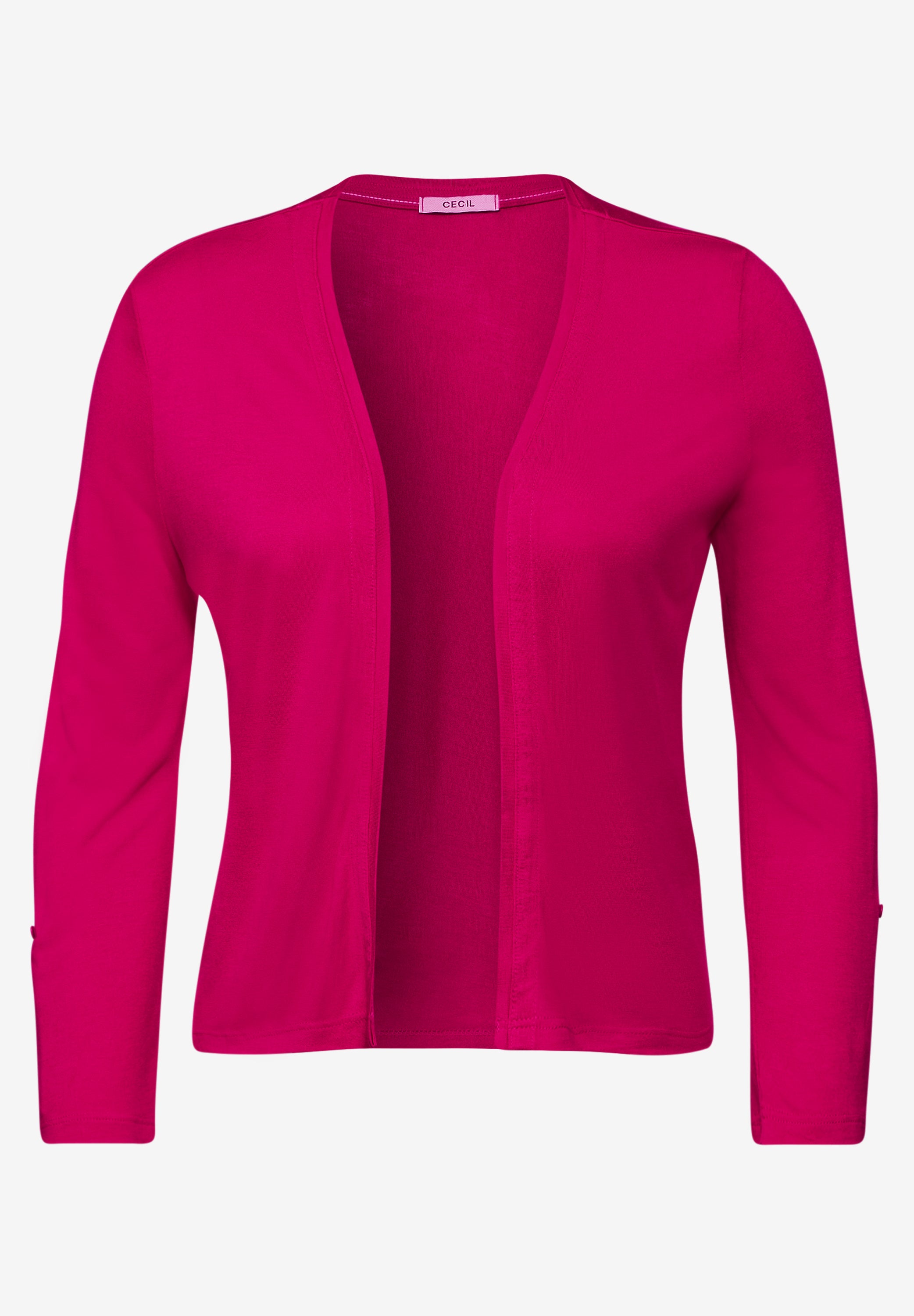 Cecil Bolero offene Shirtjacke Damen mit 3/4 Arm aus Viskose