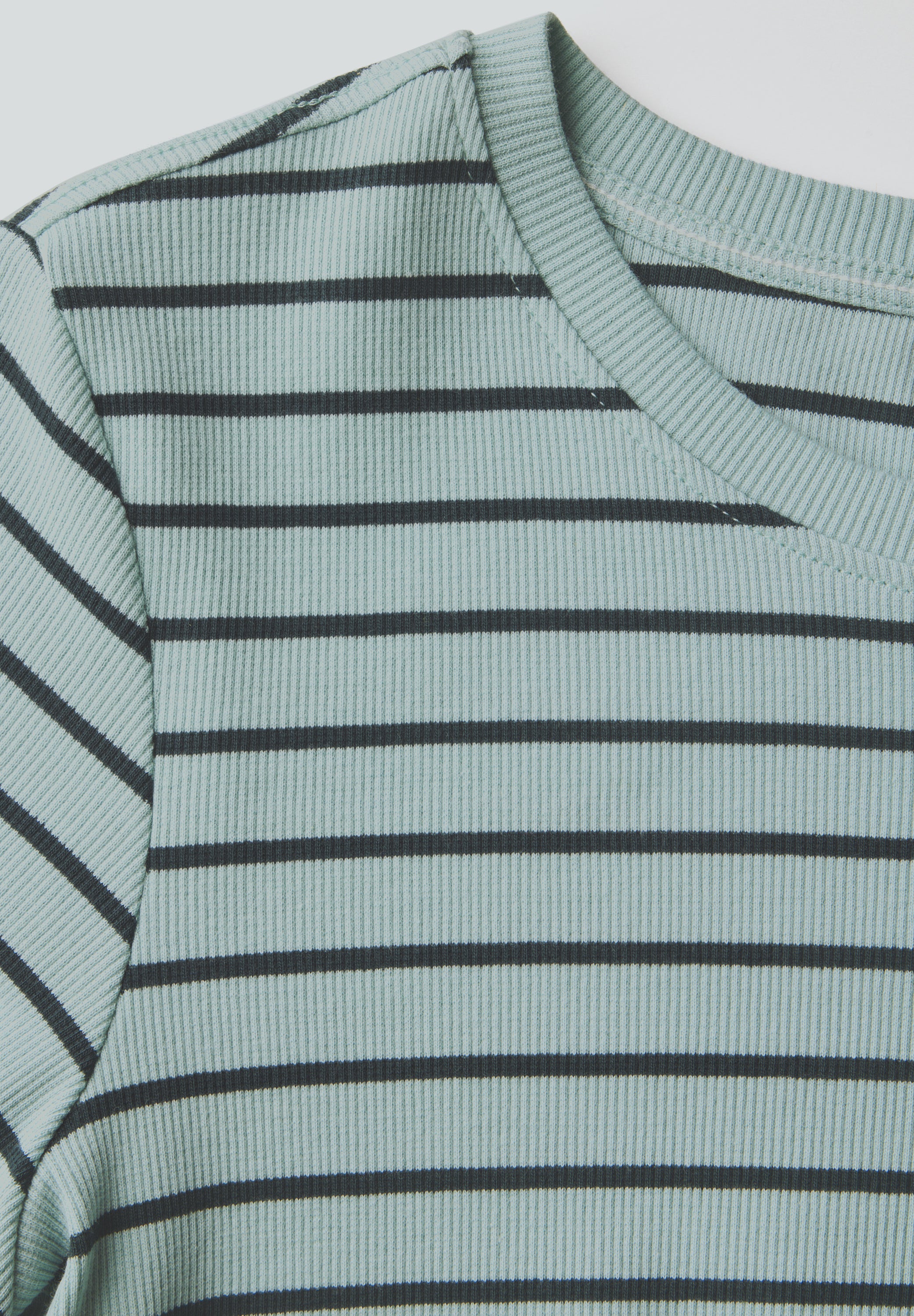 CECIL Damen T-Shirt Kurzarm Baumwollmix Rippstruktur