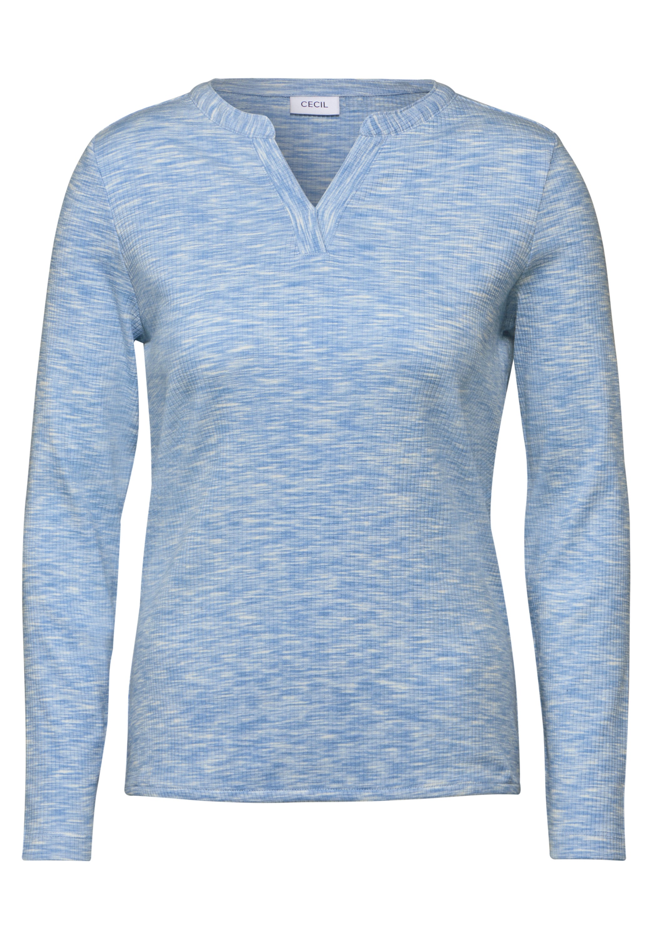 CECIL Shirt im Tunika-Look Damen Melange-Optik