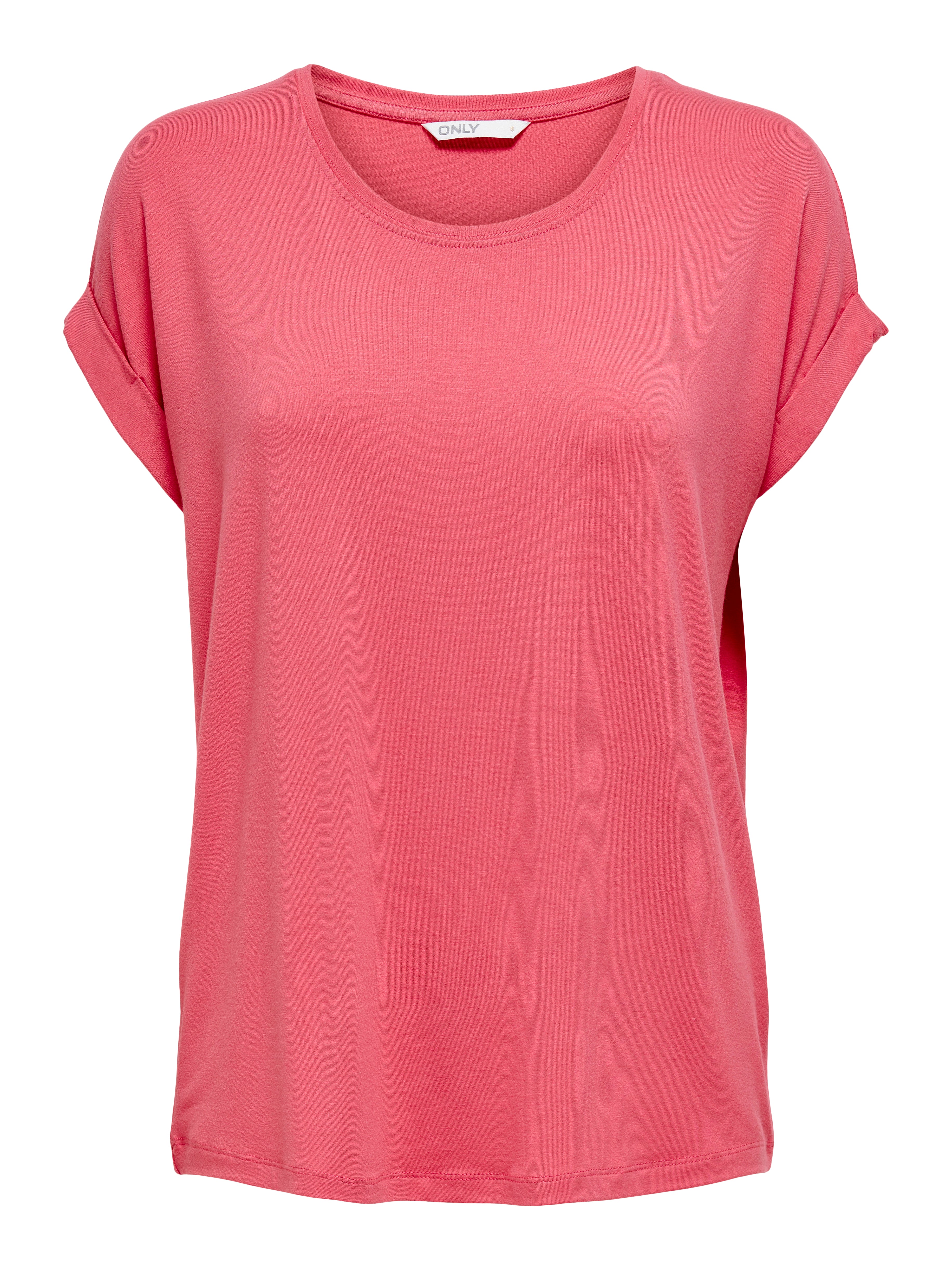 Bestseller Top Damen Rundhals Kurzarm Schwarz<br>
