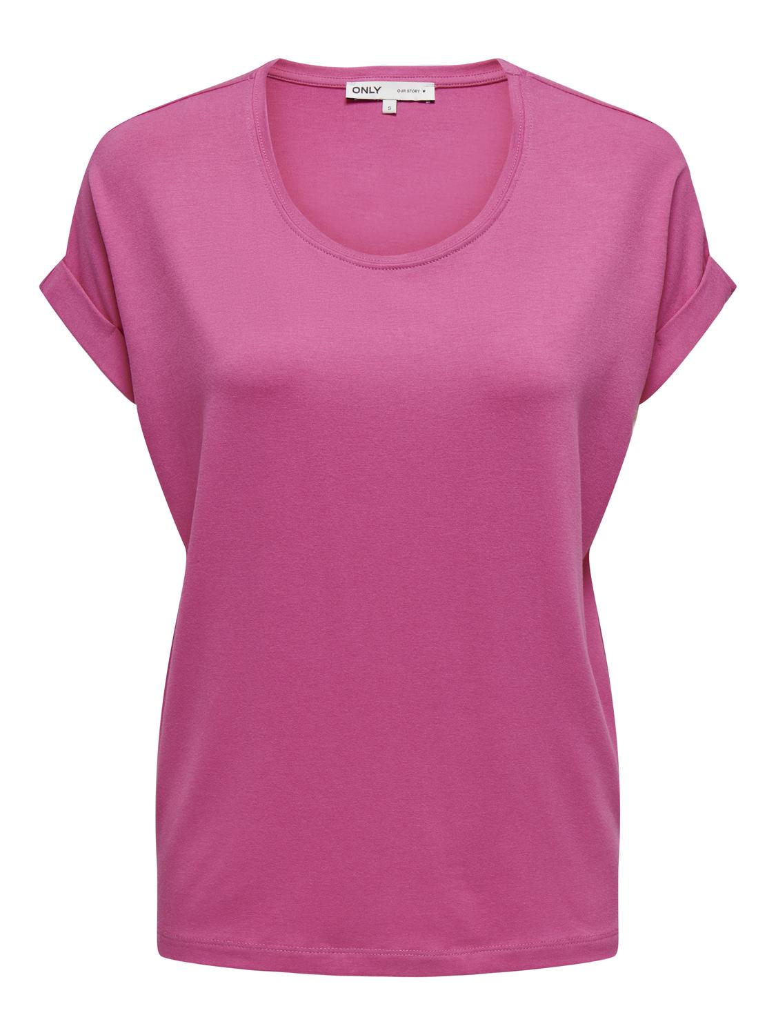 Bestseller Top Damen Rundhals Kurzarm Schwarz<br>