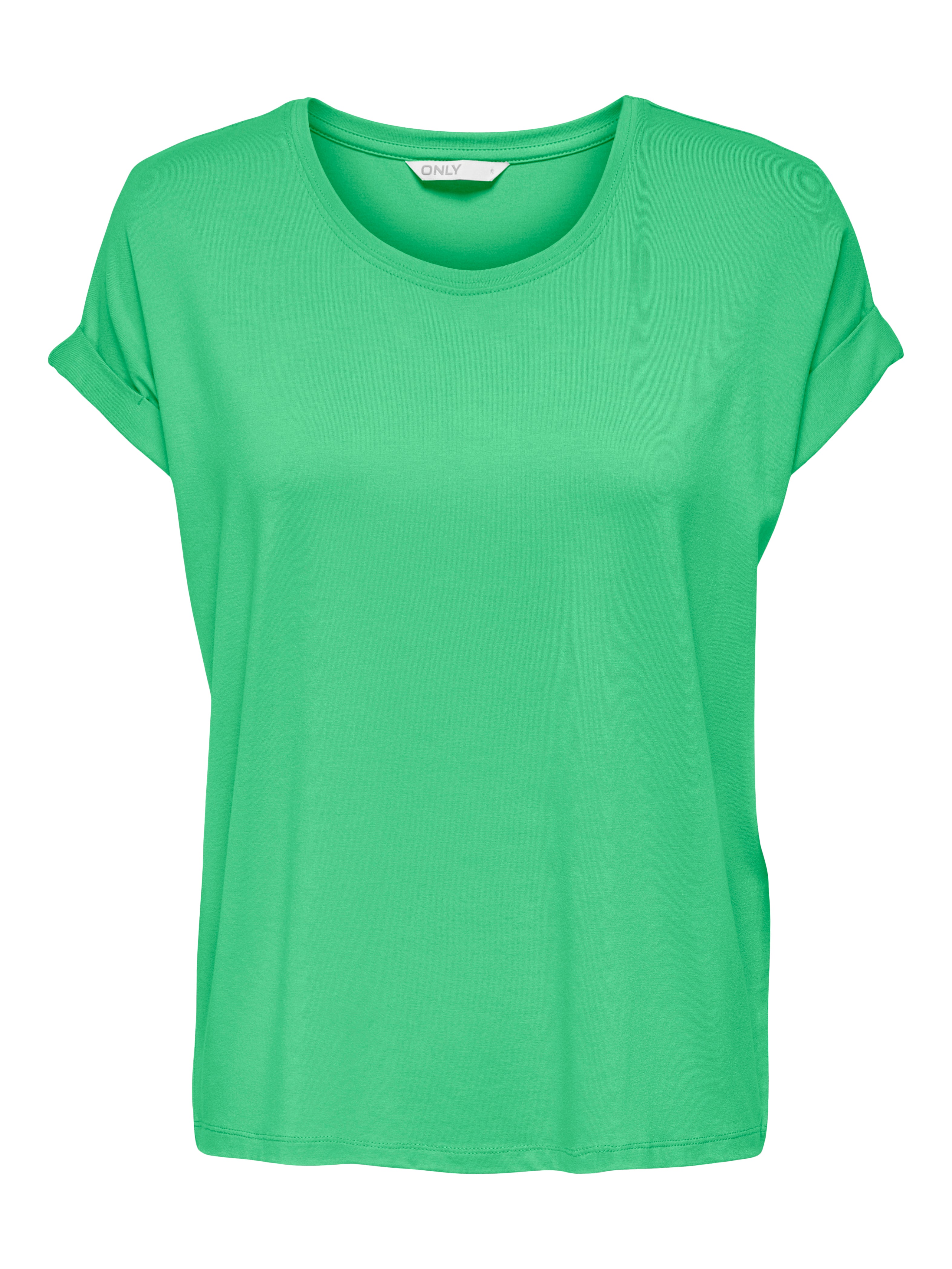 Bestseller Top Damen Rundhals Kurzarm Schwarz<br>