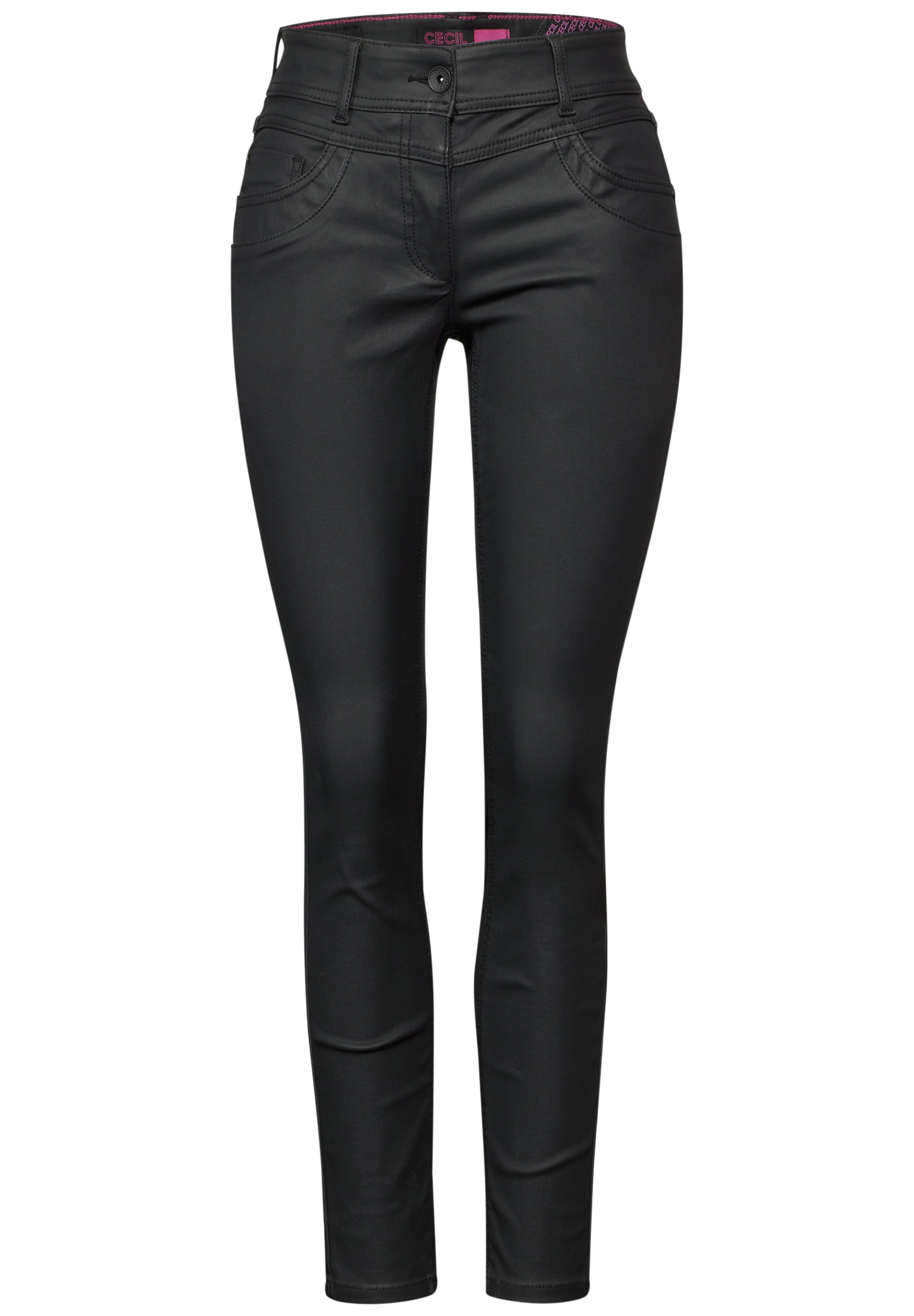 CECIL Coated Hose Damen Schwarz